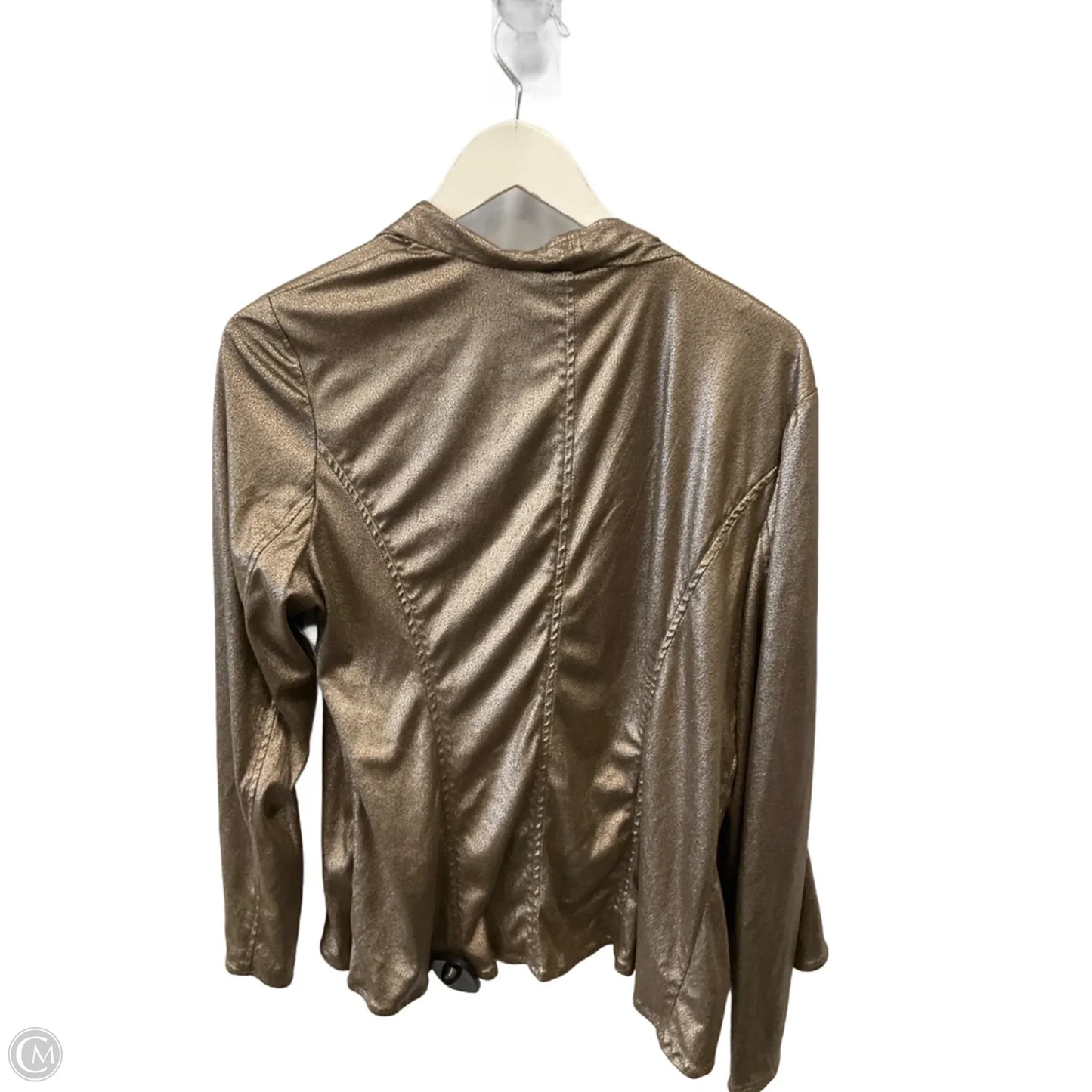 Blazer By Chicos In Gold, Size: M