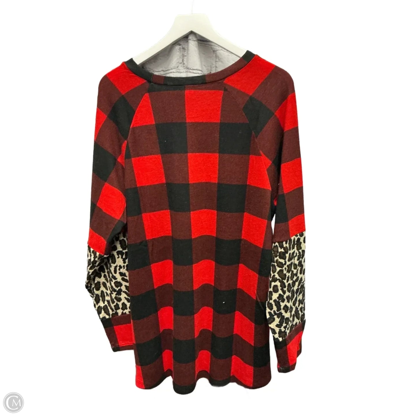 Top Long Sleeve By Clothes Mentor In Red, Size: 2x