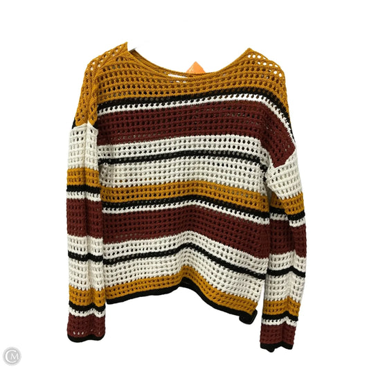 Sweater By Nine West Apparel In Gold & Orange, Size: M