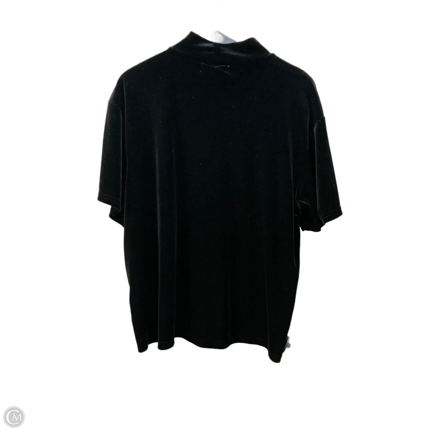 Top Short Sleeve By Dressbarn In Black, Size: 1x