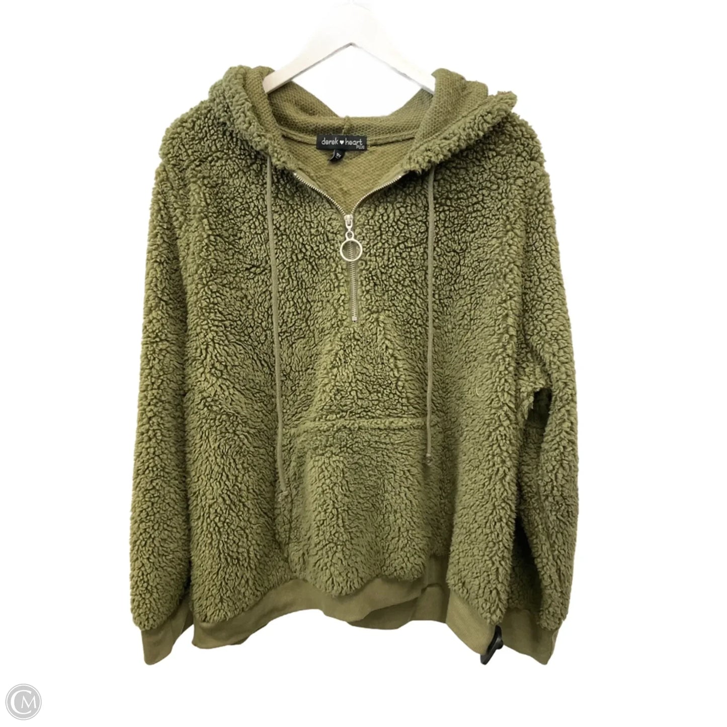 Top Long Sleeve By Derek Heart In Green, Size: 3x