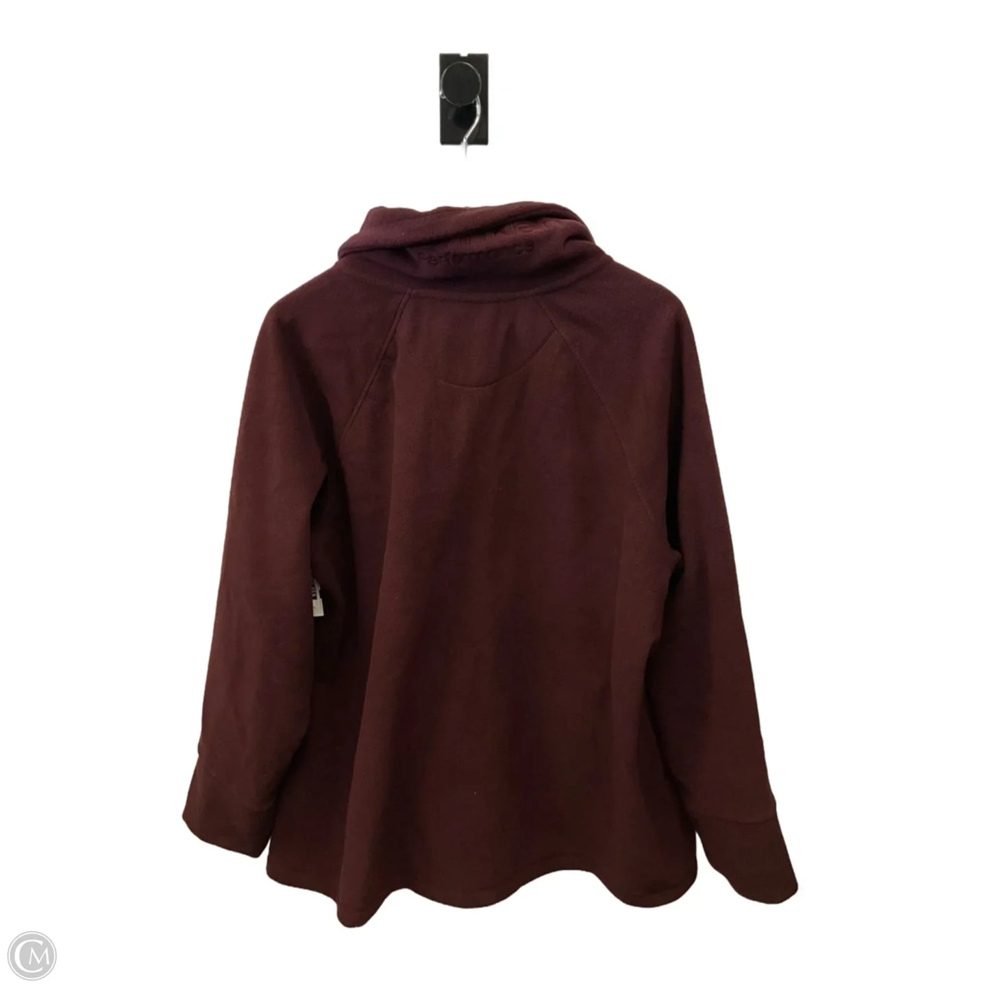 Jacket Fleece By Calvin Klein In Red, Size: 2x