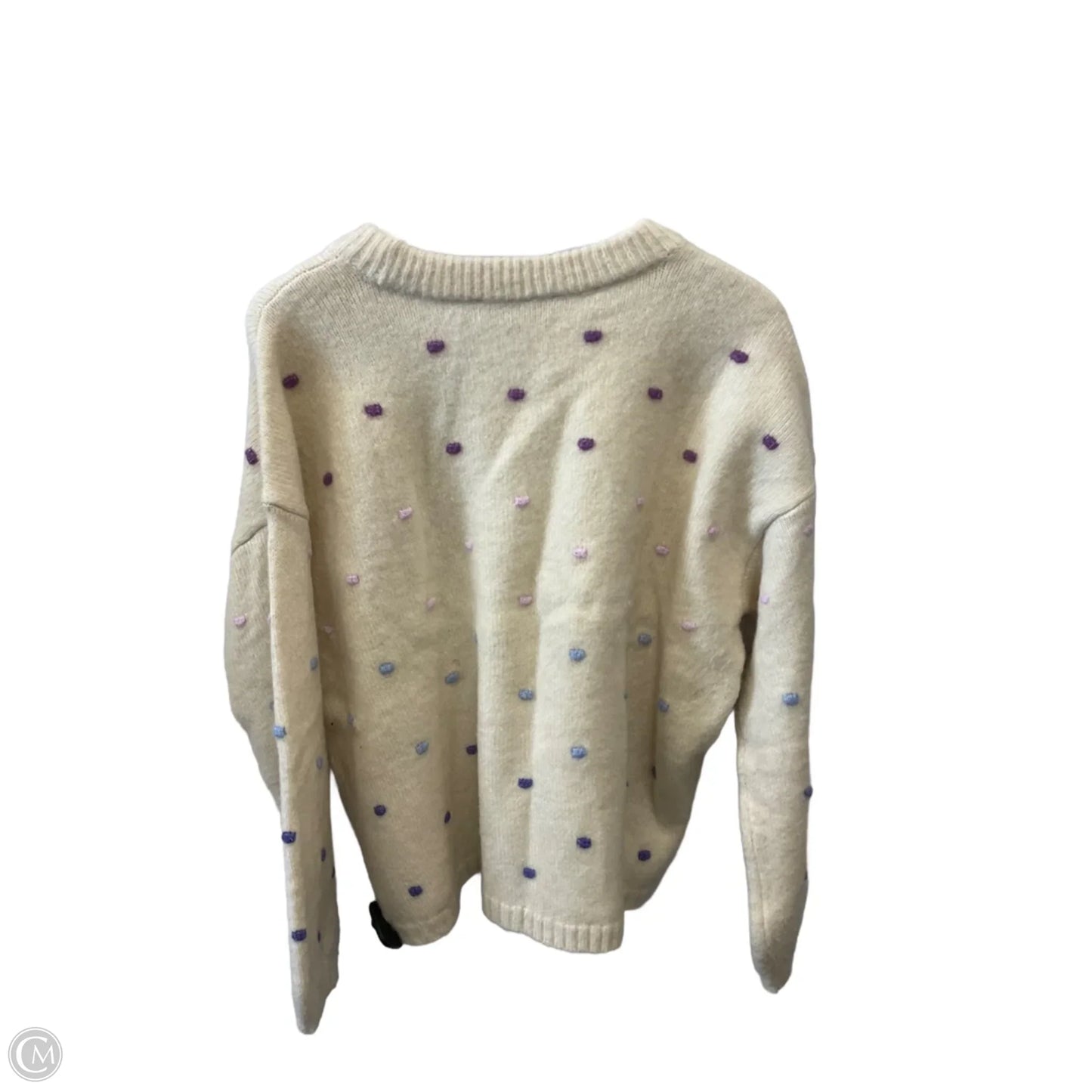 Sweater By Loft In Cream, Size: Xl