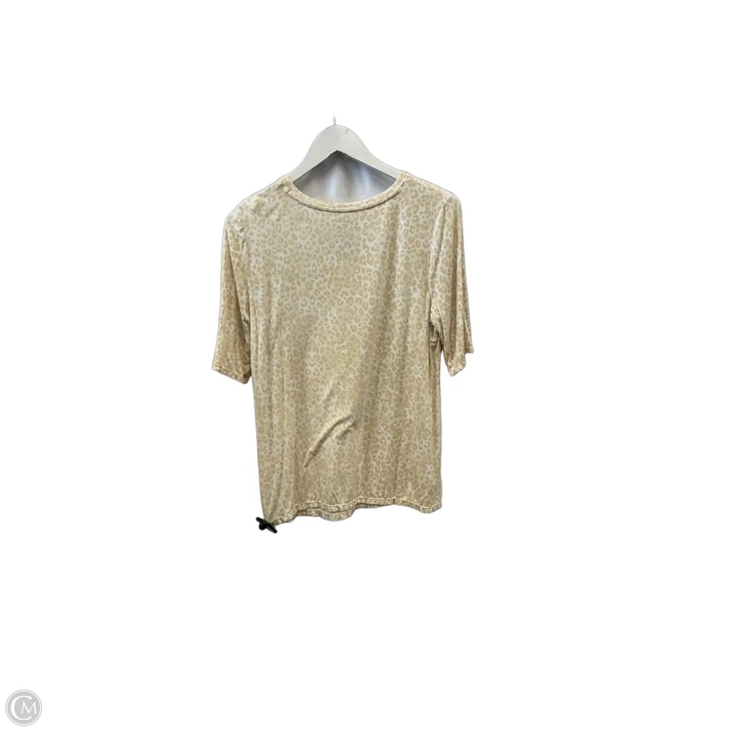 Top Short Sleeve By Nine West In Tan, Size: M