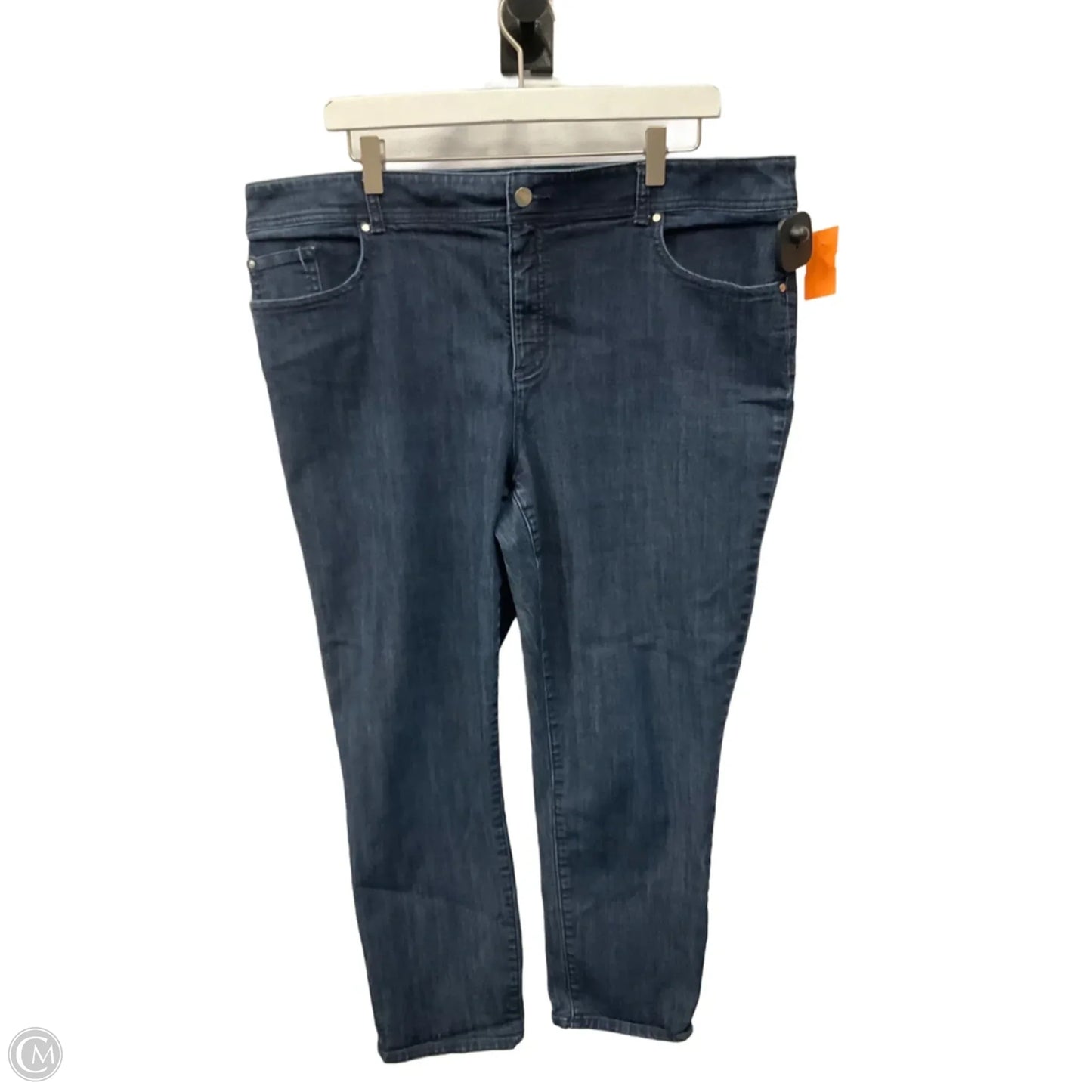 Jeans Boot Cut By Chicos In Blue Denim, Size: 16