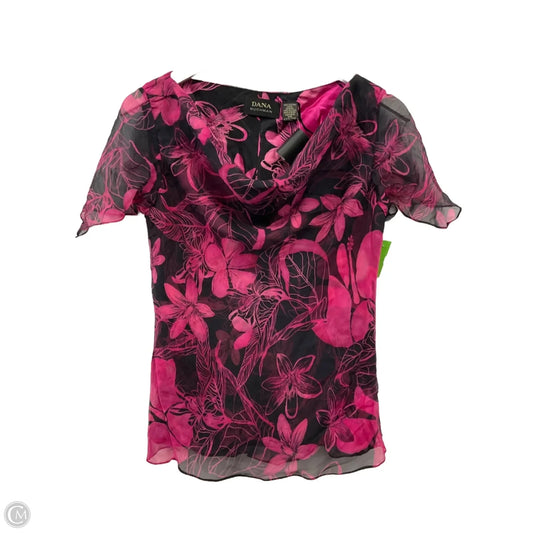 Dress Set 2pc By Dana Buchman In Black & Pink, Size: S