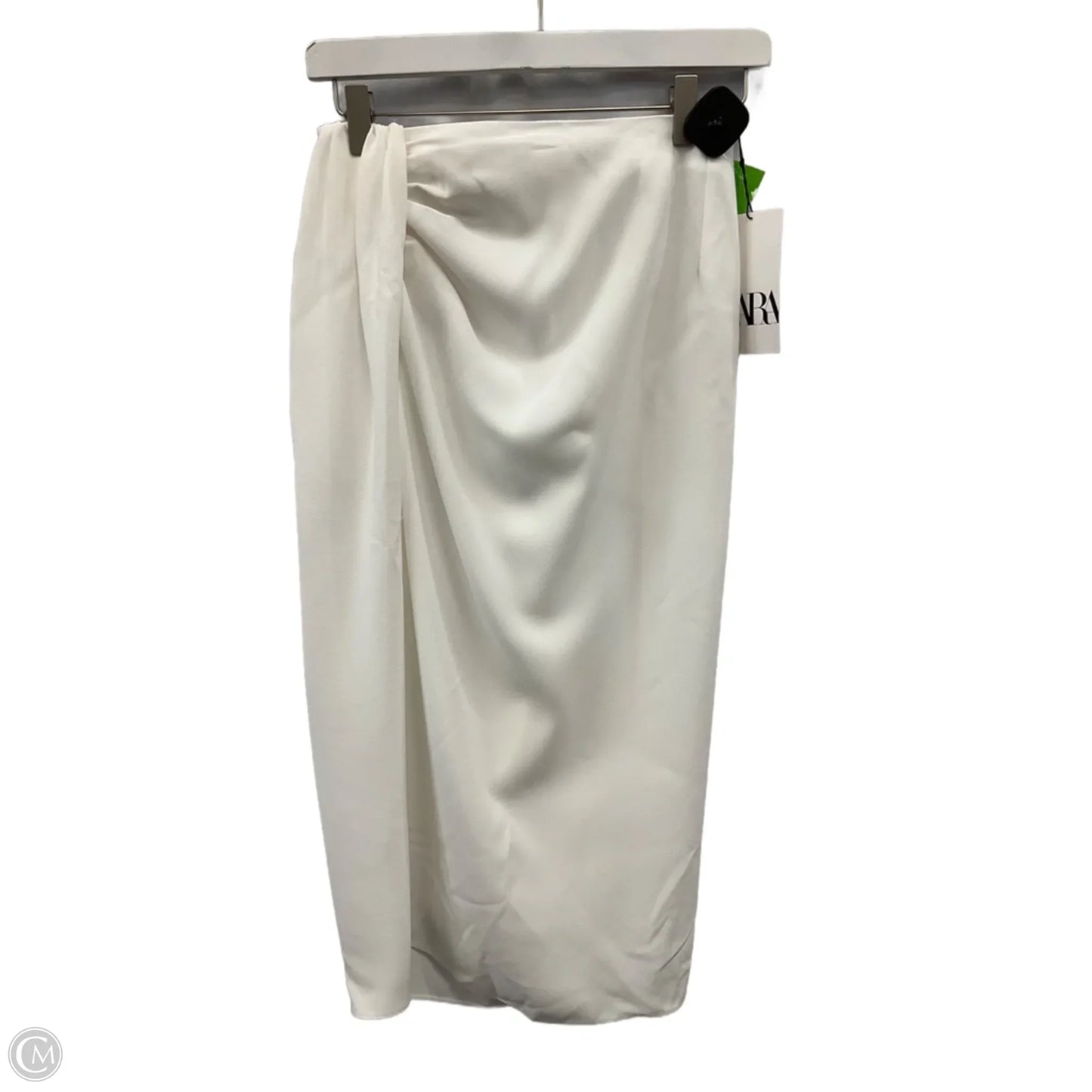 Skirt Midi By Zara In White, Size: 0