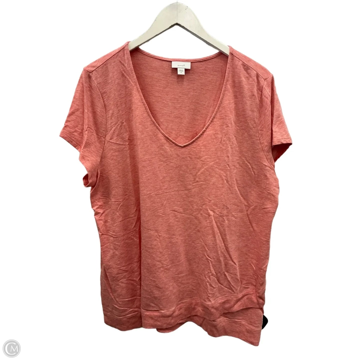 Top Short Sleeve By Pure Jill In Pink, Size: Xl