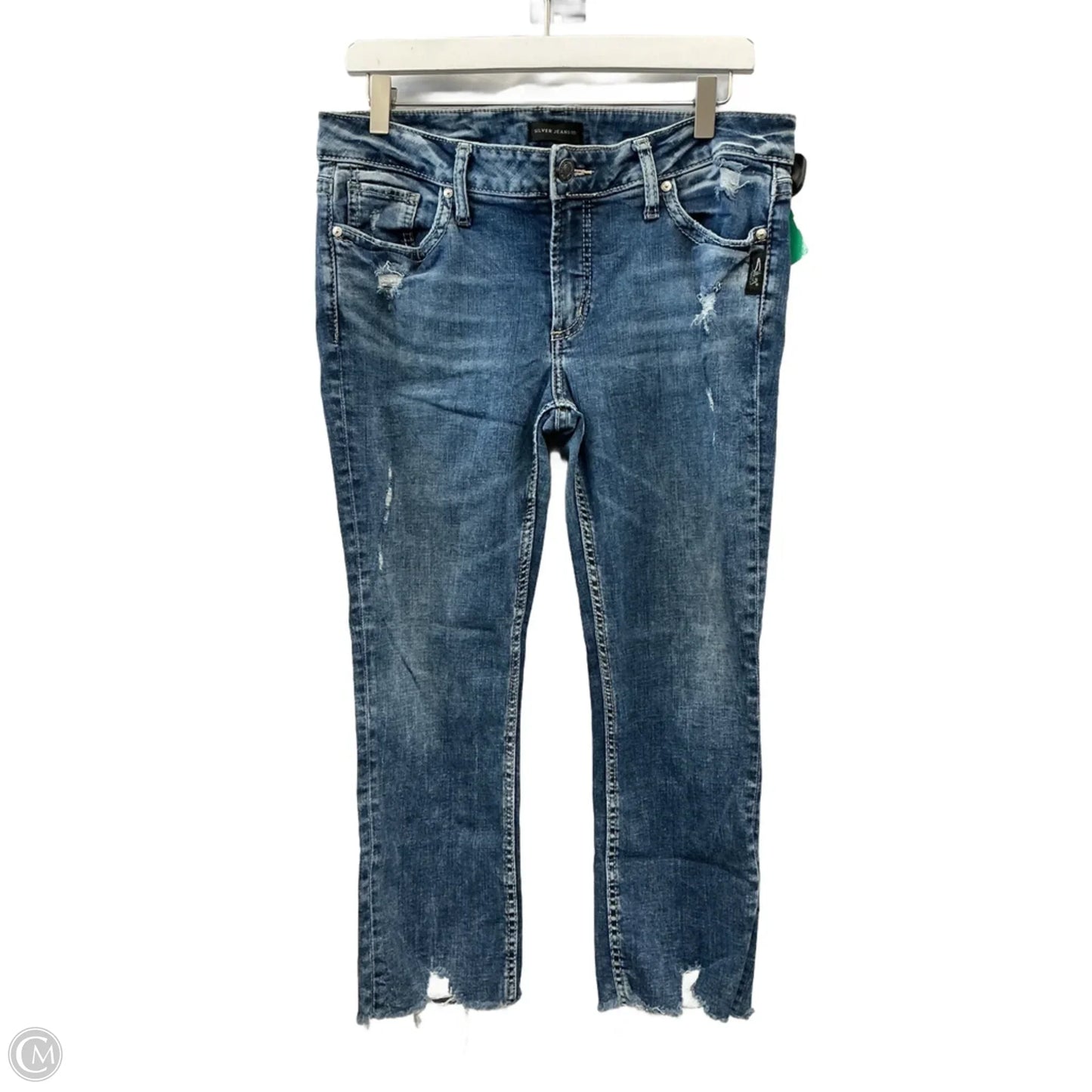 Capris By Silver In Blue Denim, Size: 12