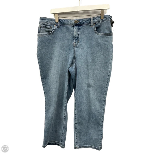 Capris By Style And Company In Blue Denim, Size: 14p