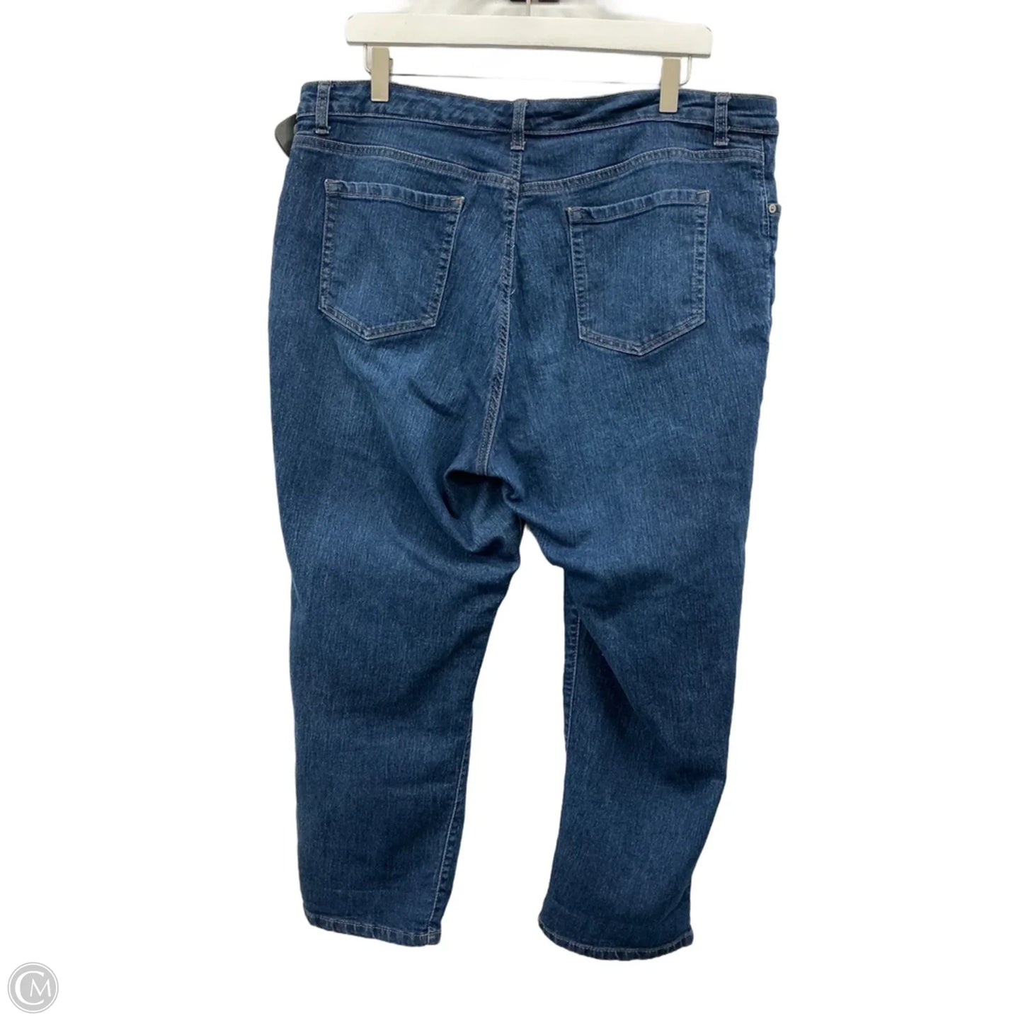 Capris By Style And Company In Blue Denim, Size: 18