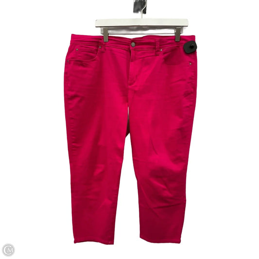 Capris By Charter Club In Pink, Size: 18