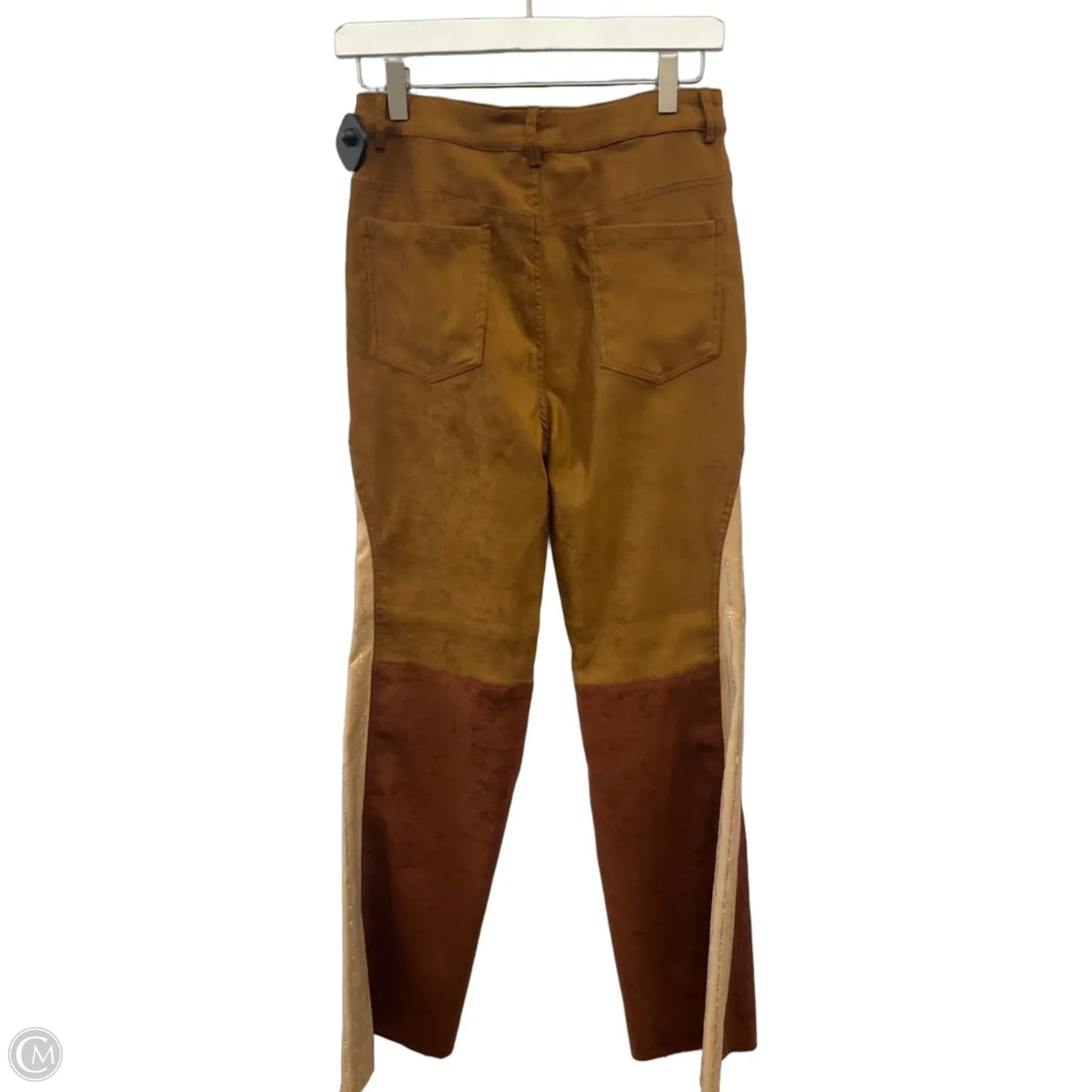Pants Wide Leg By Blue B In Brown & Cream, Size: 8