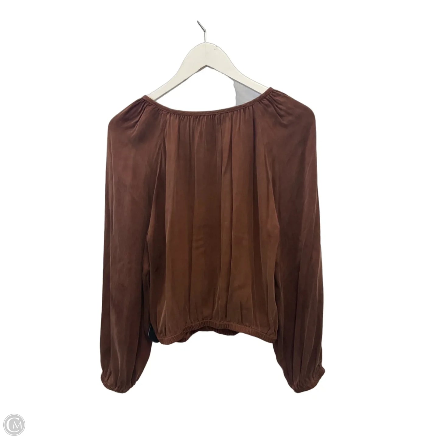 Top Long Sleeve By Cloth & Stone In Brown, Size: M