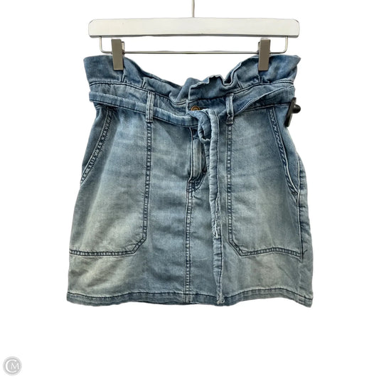 Skirt Mini & Short By Free People In Blue Denim, Size: 6