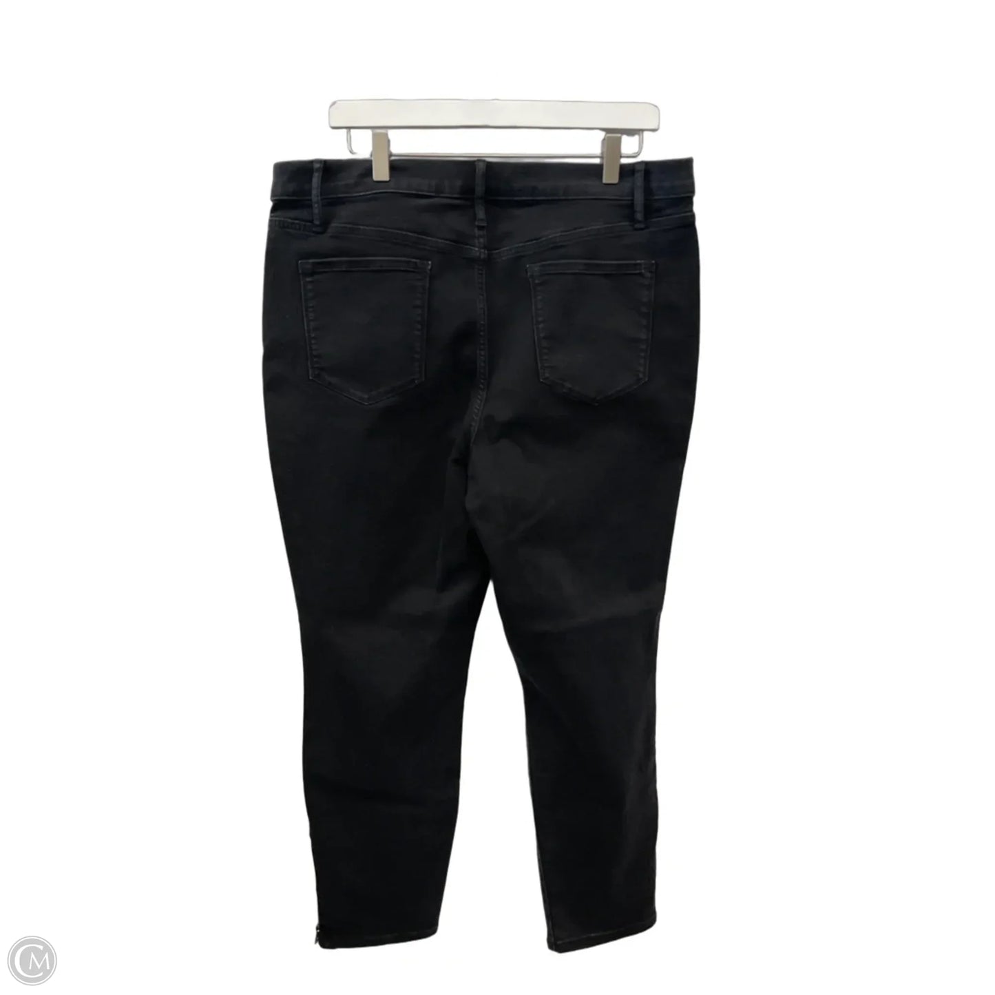 Jeans Boot Cut By Simply Vera In Black Denim, Size: 18