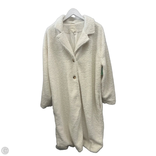 Coat Faux Fur & Sherpa By Ultra Flirt In Cream, Size: Xl