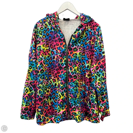 Sweatshirt Hoodie By Clothes Mentor In Multi-colored, Size: L