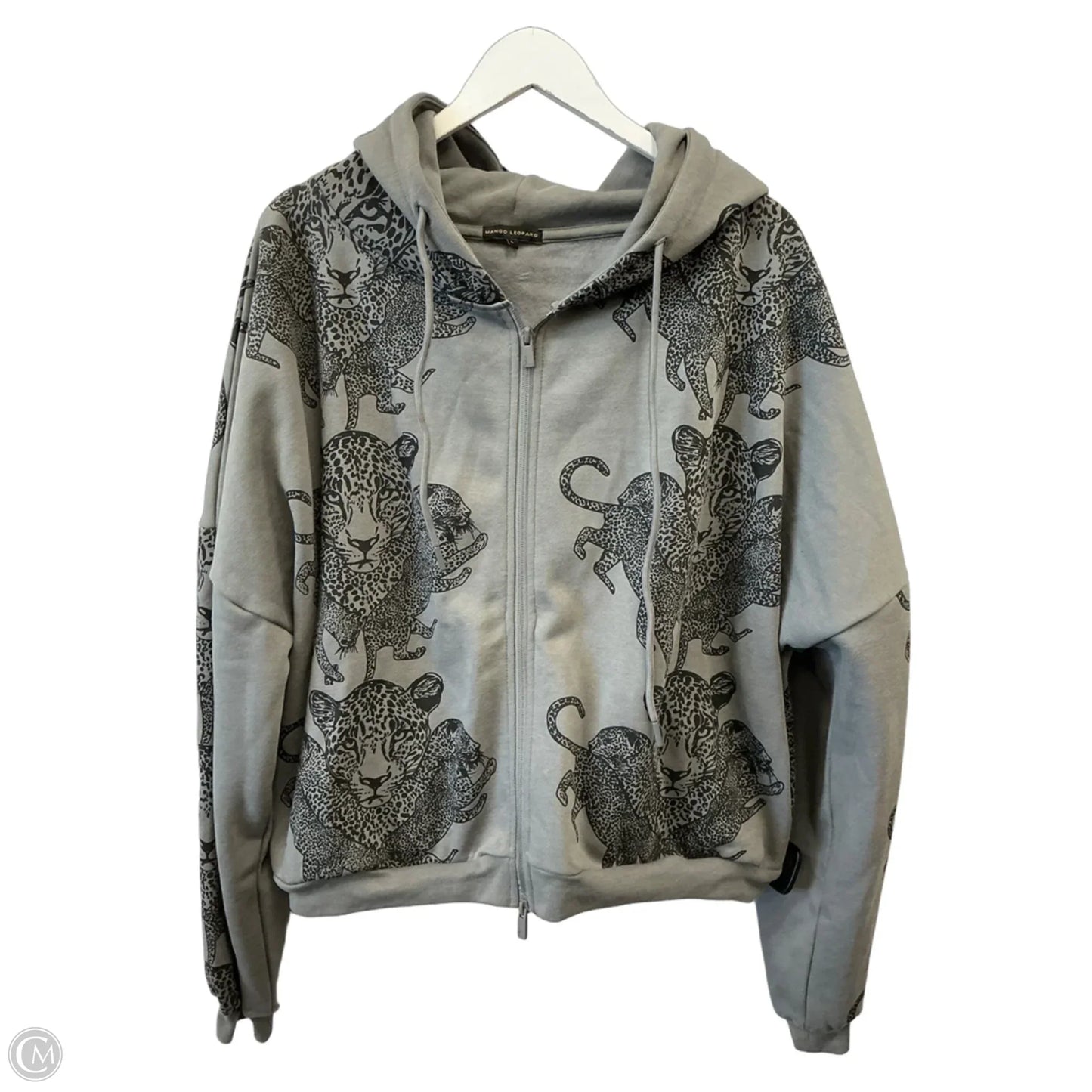 Sweatshirt Hoodie By Clothes Mentor In Grey, Size: L