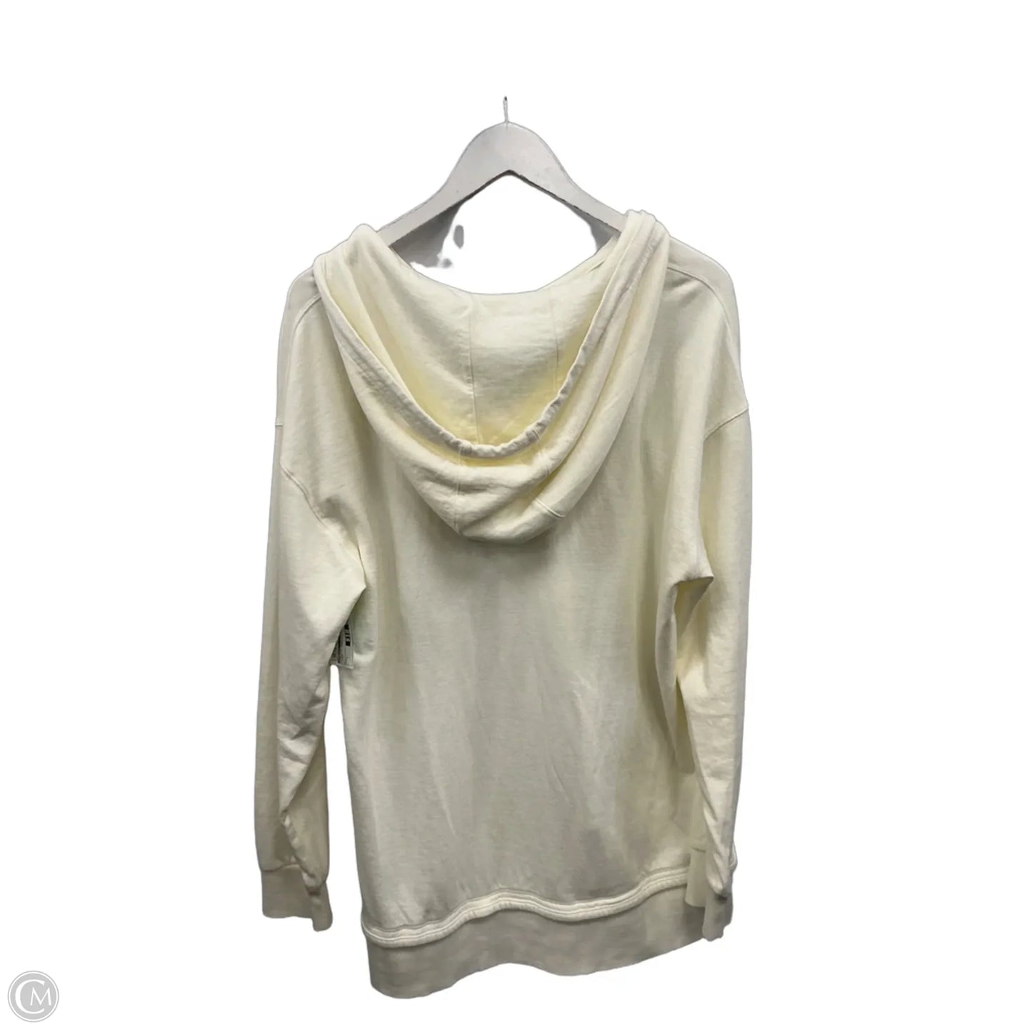 Athletic Sweatshirt Hoodie By Athleta In Cream, Size: L