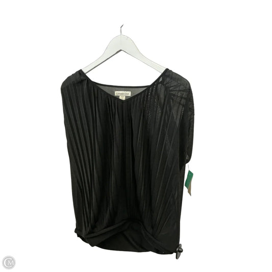 Top Short Sleeve By Coldwater Creek In Black, Size: M