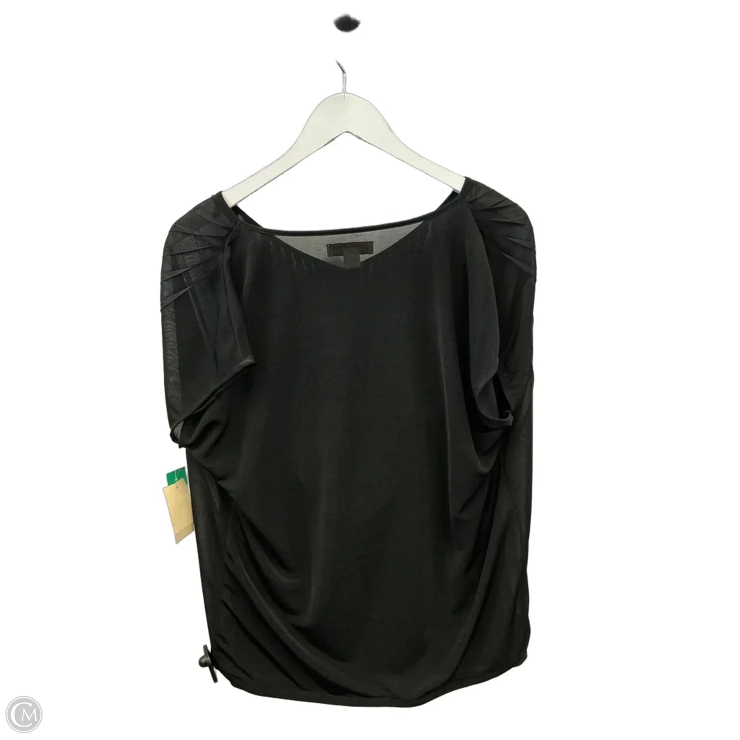 Top Short Sleeve By Coldwater Creek In Black, Size: M
