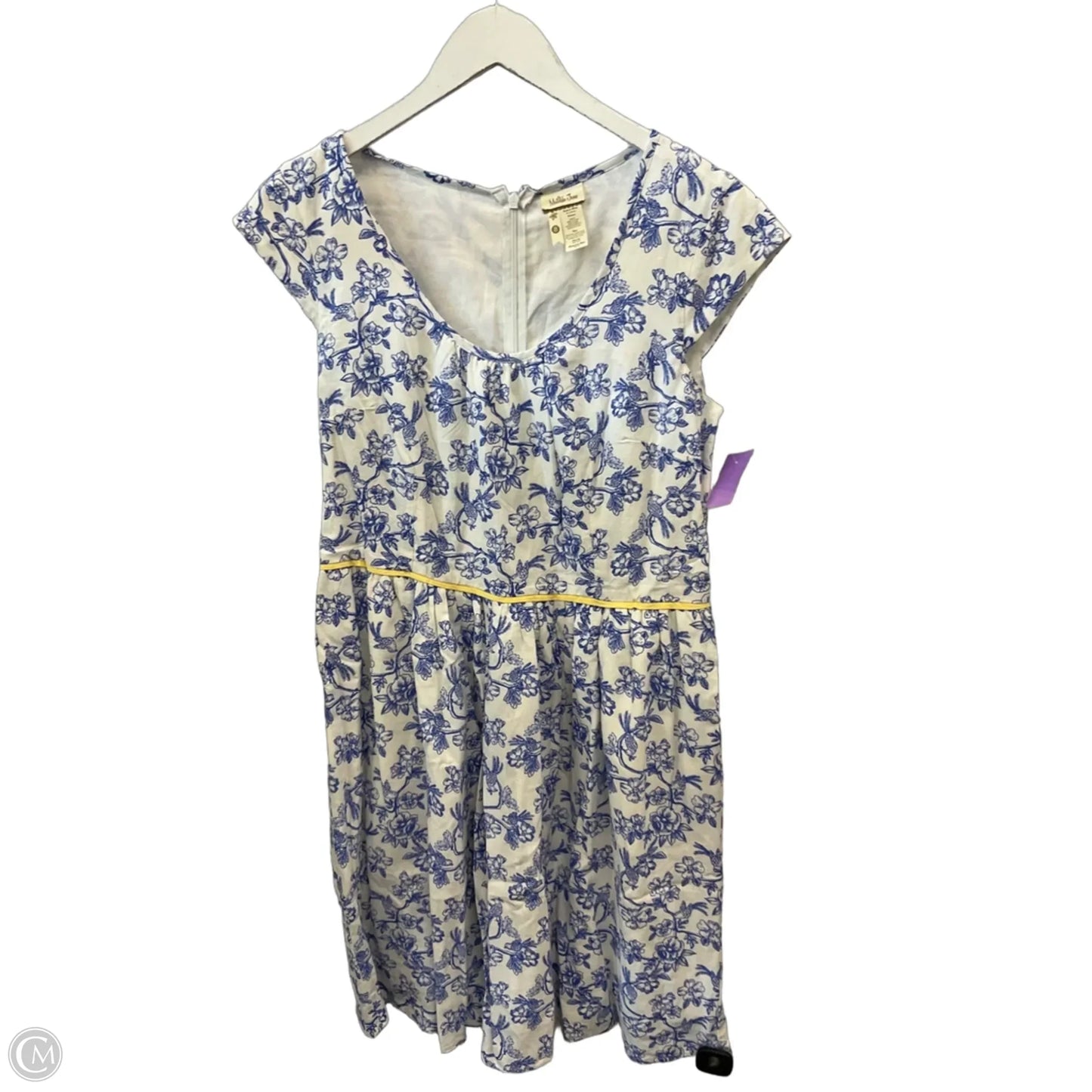 Dress Casual Short By Matilda Jane In Blue & White, Size: M