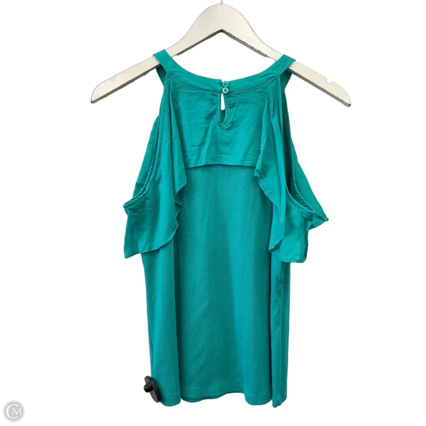 Top Sleeveless By Cato In Teal, Size: M