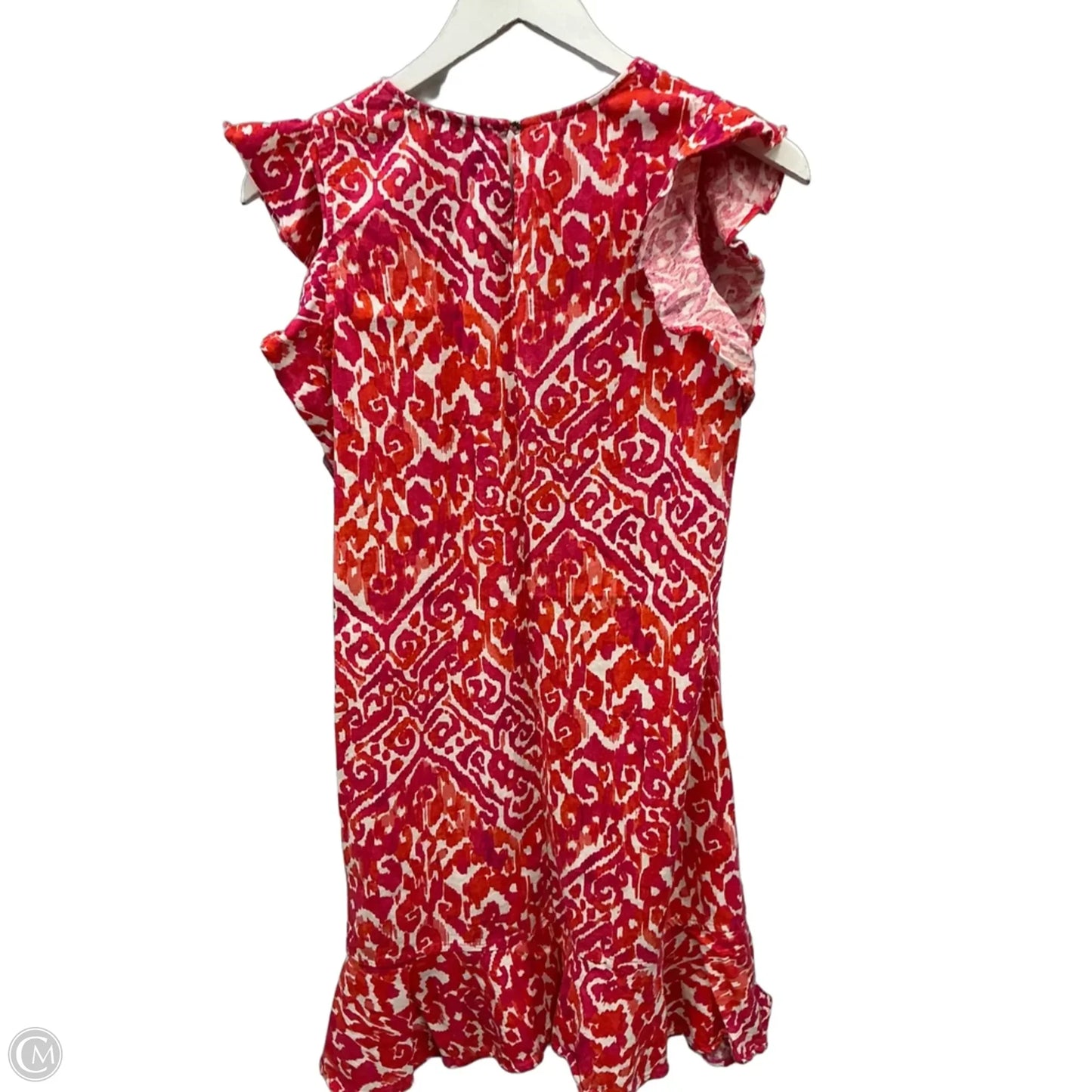 Dress Casual Short By Tommy Hilfiger In Orange & Pink, Size: S