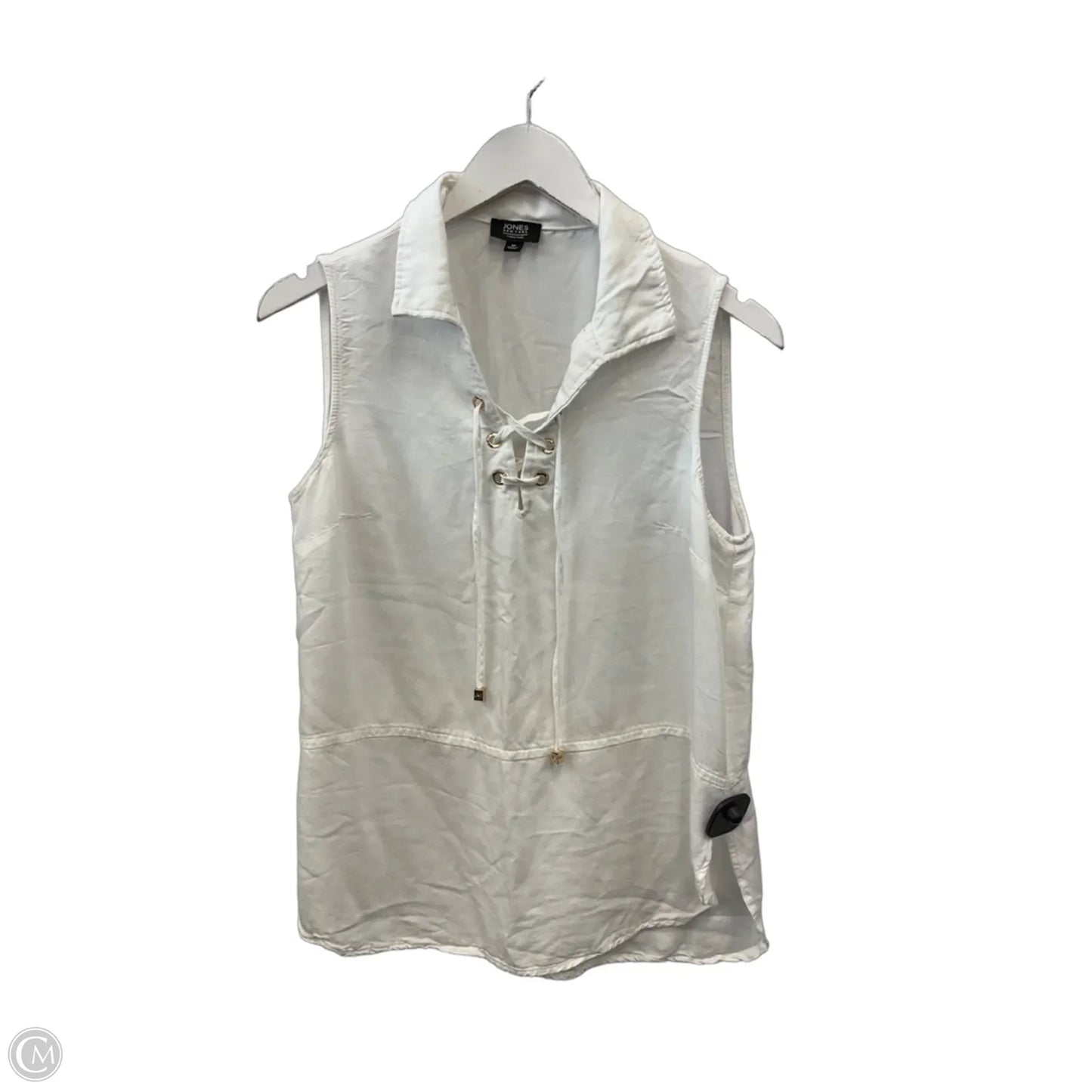 Top Sleeveless By Jones New York In White, Size: M