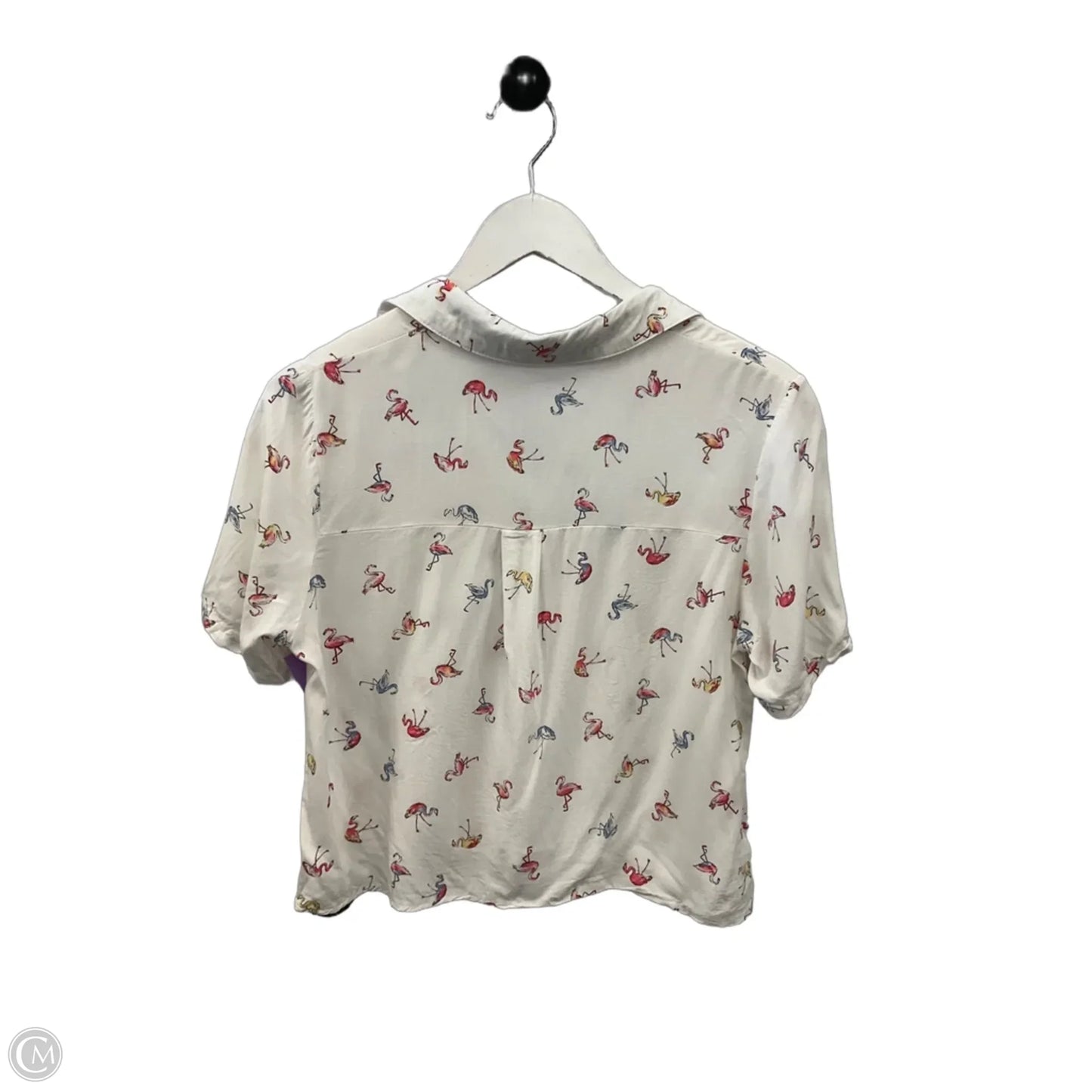 Top Short Sleeve By Love Notes In White, Size: M