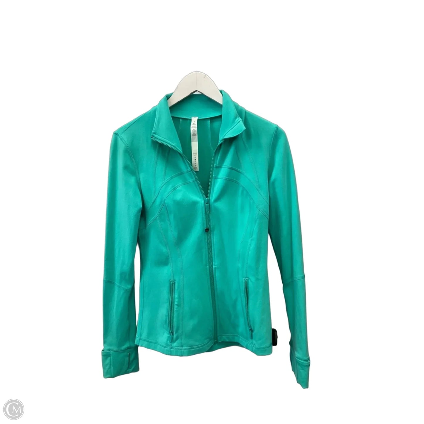 Athletic Jacket By Lululemon In Green, Size: 8