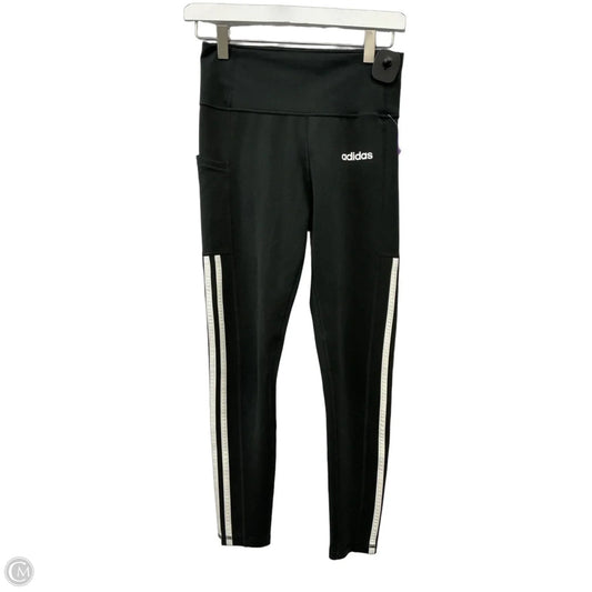 Athletic Leggings By Adidas In Black, Size: S