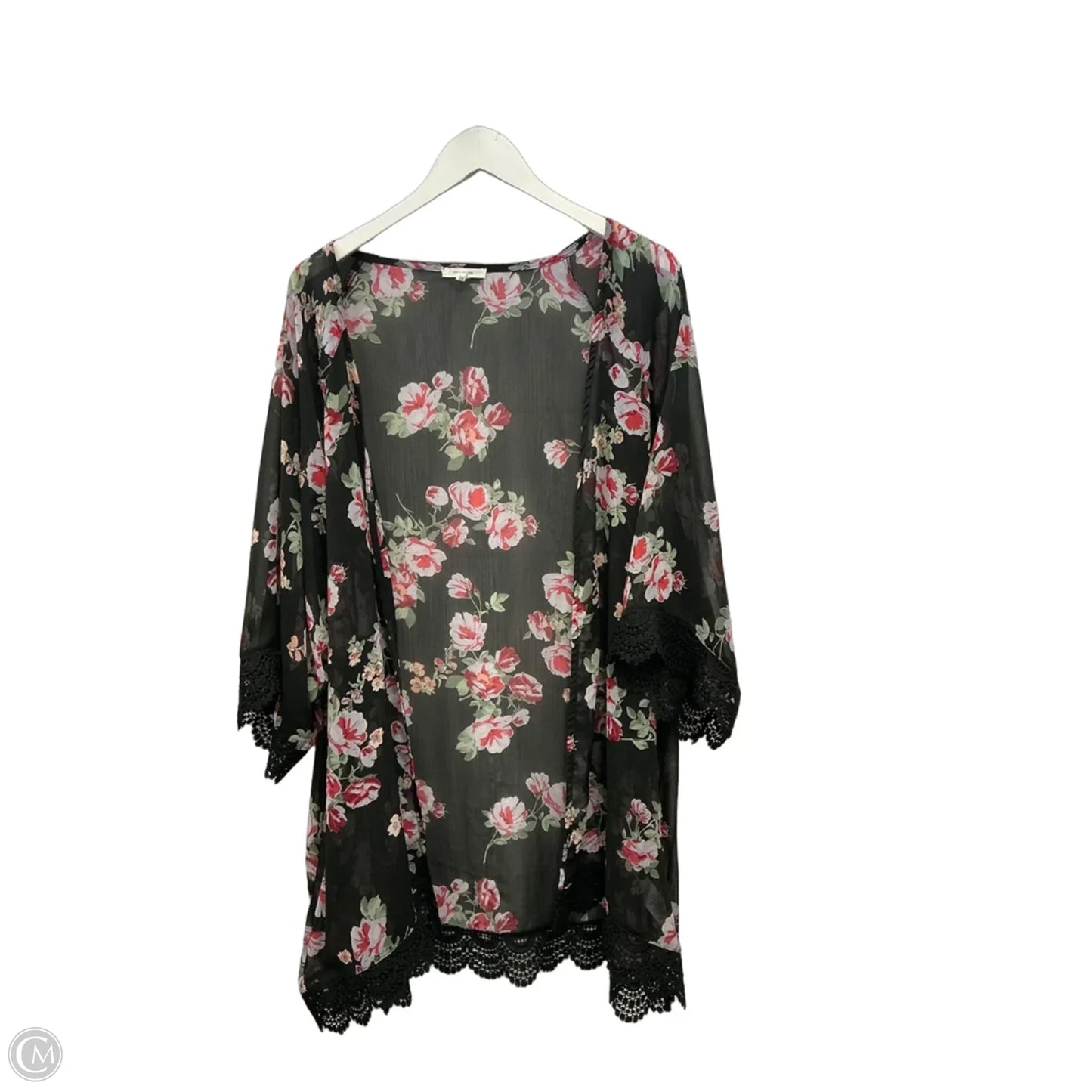 Kimono By Maurices In Black & Red, Size: 2x