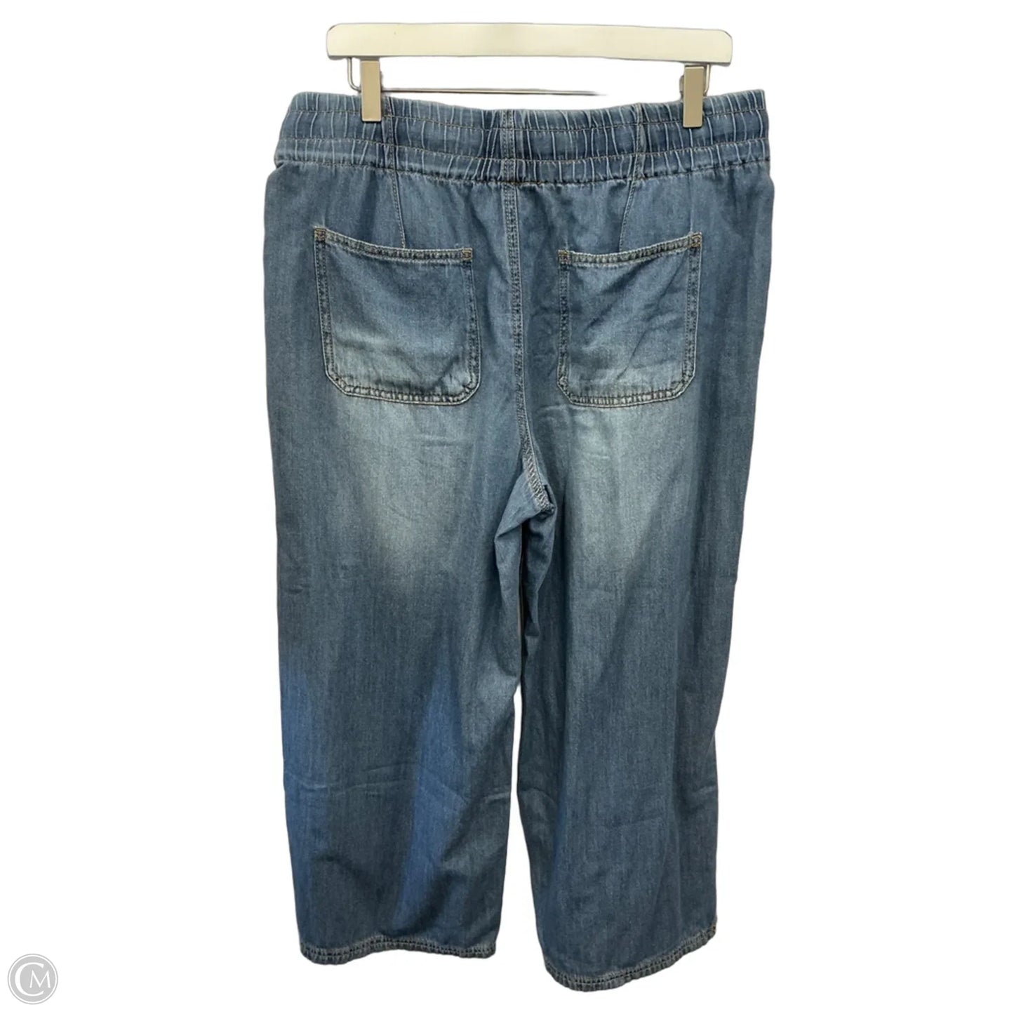 Pants Wide Leg By Kensie In Blue Denim, Size: 12