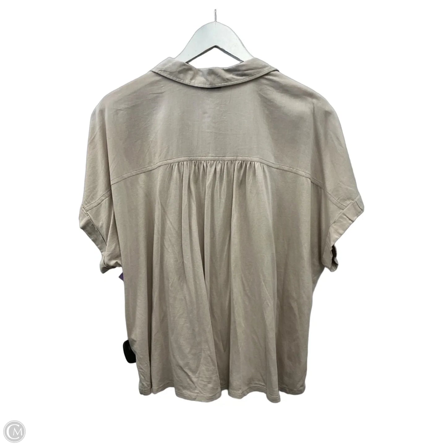 Top Short Sleeve By Splendid In Tan, Size: Xl