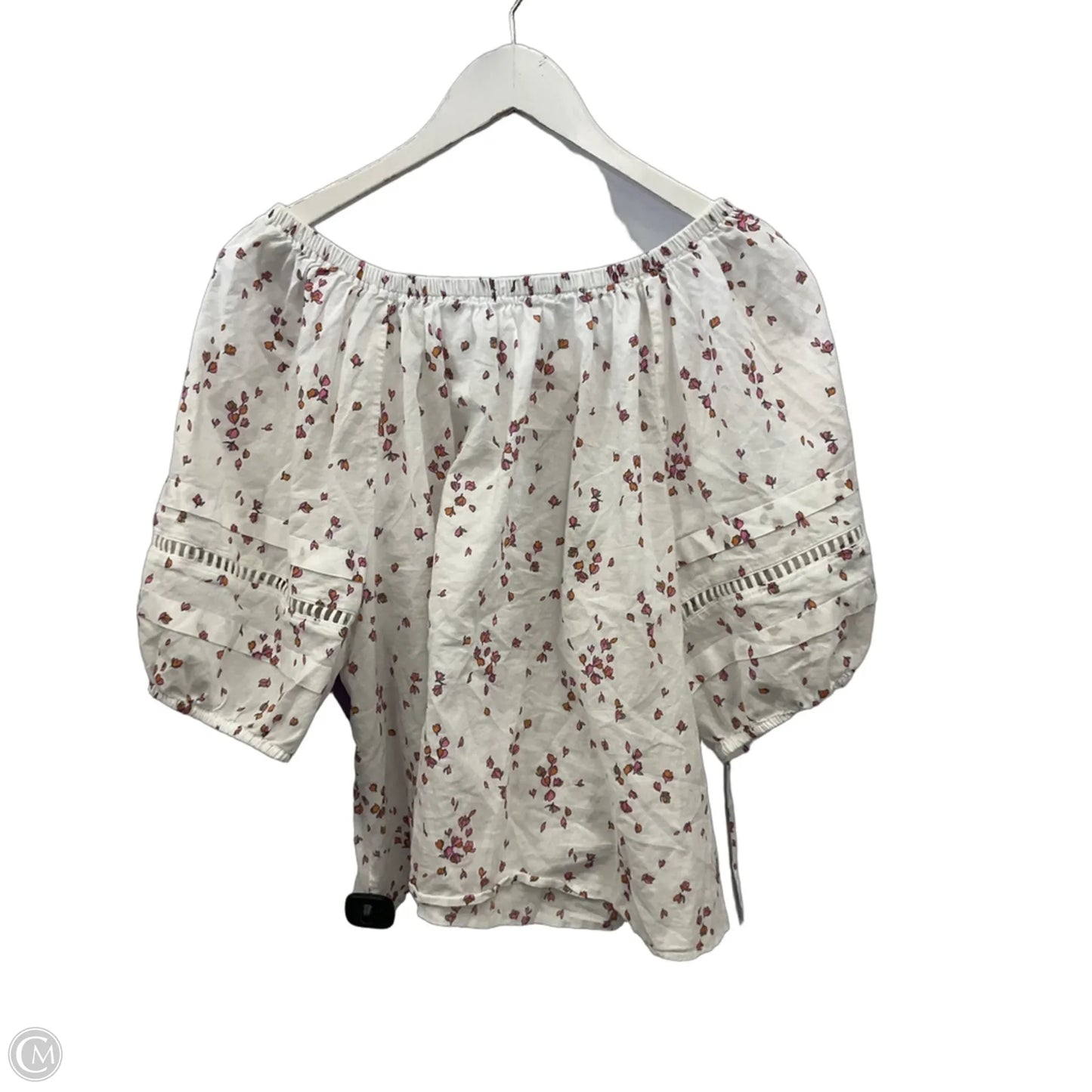Top Short Sleeve By Ana In White, Size: Xxl
