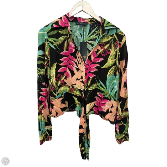 Top Long Sleeve By Rachel Roy In Floral Print, Size: Xs