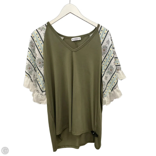 Top Short Sleeve By Clothes Mentor In Green, Size: Xl