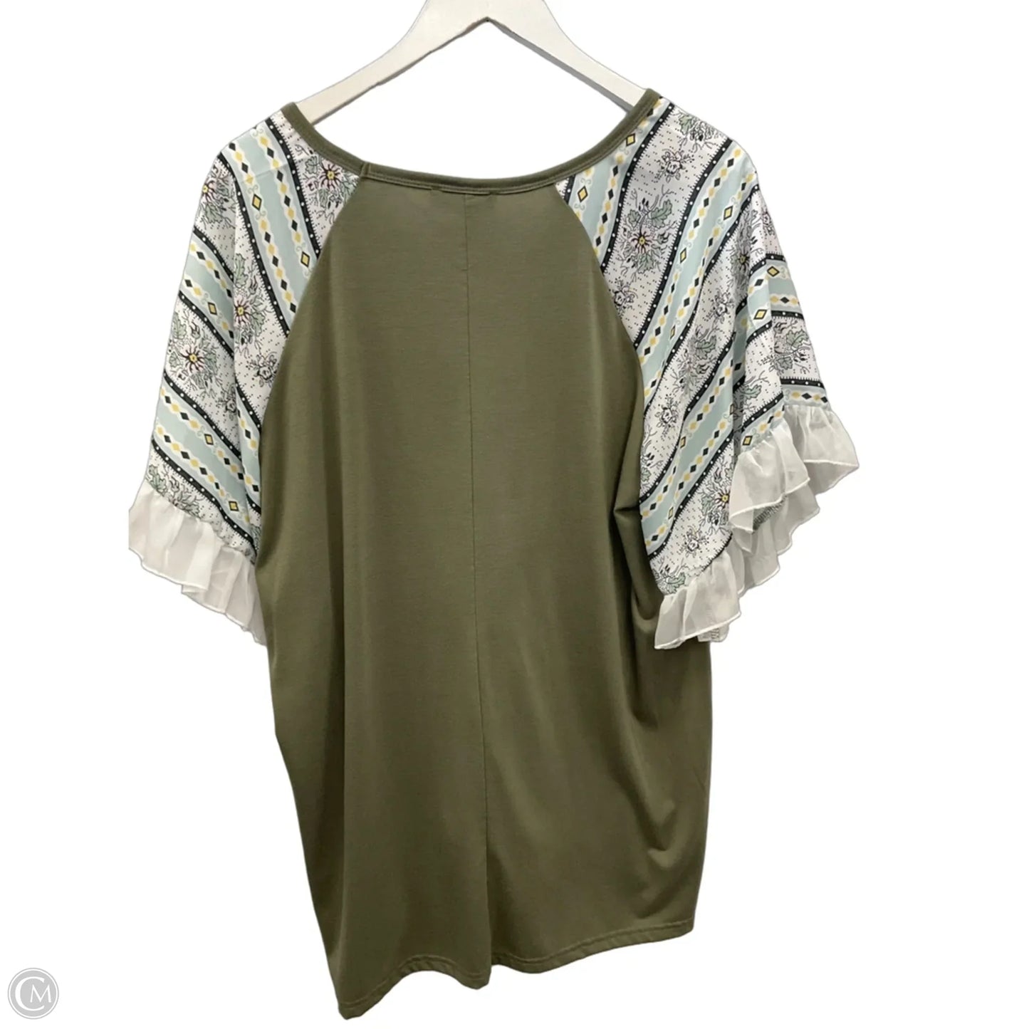 Top Short Sleeve By Clothes Mentor In Green, Size: Xl