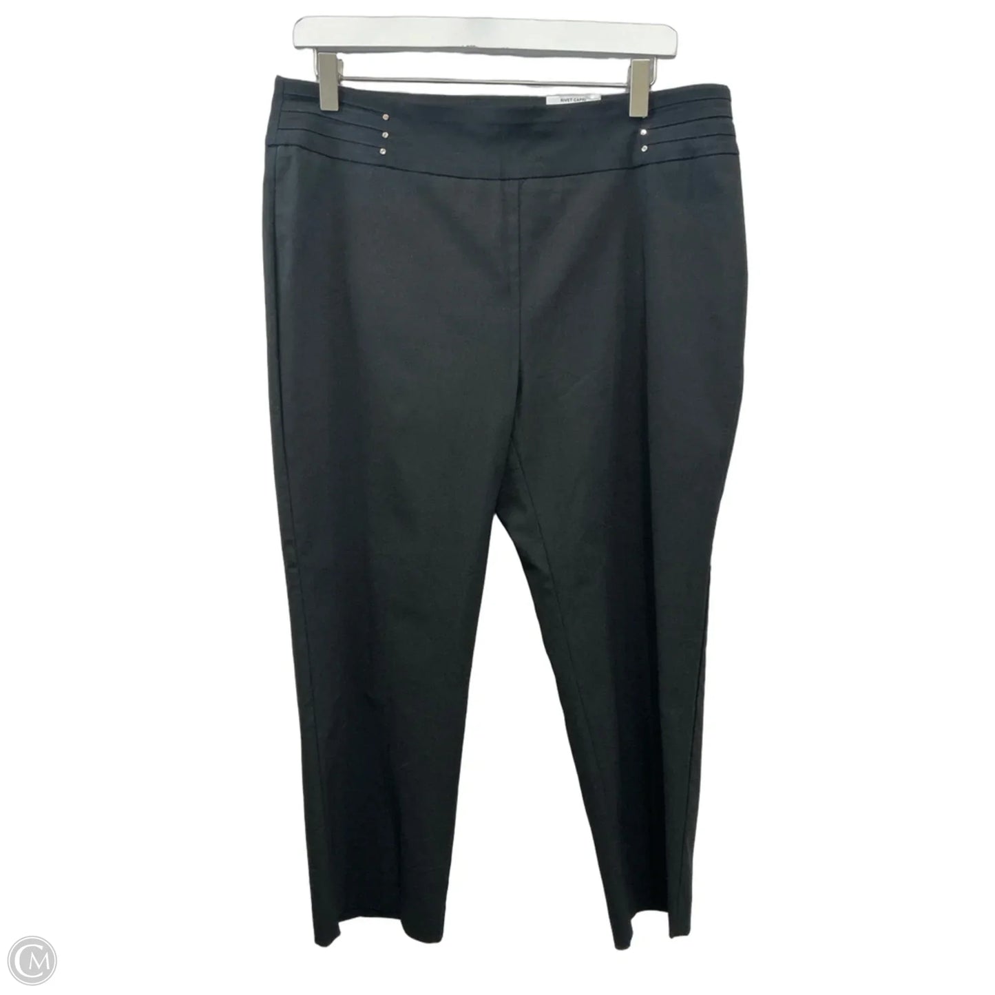 Capris By Jm Collections In Black, Size: L