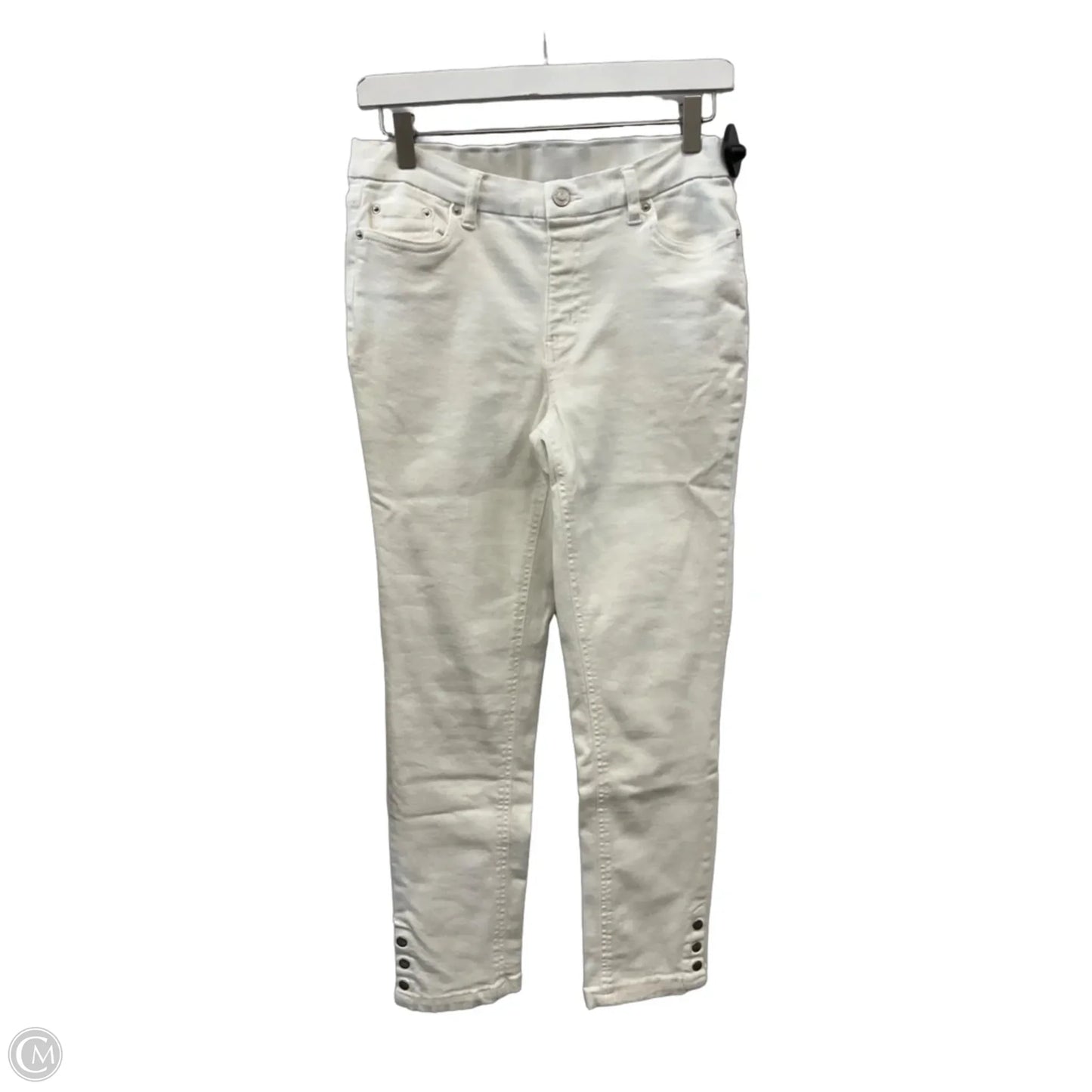 Jeans Cropped By D&co. In White, Size: 8p