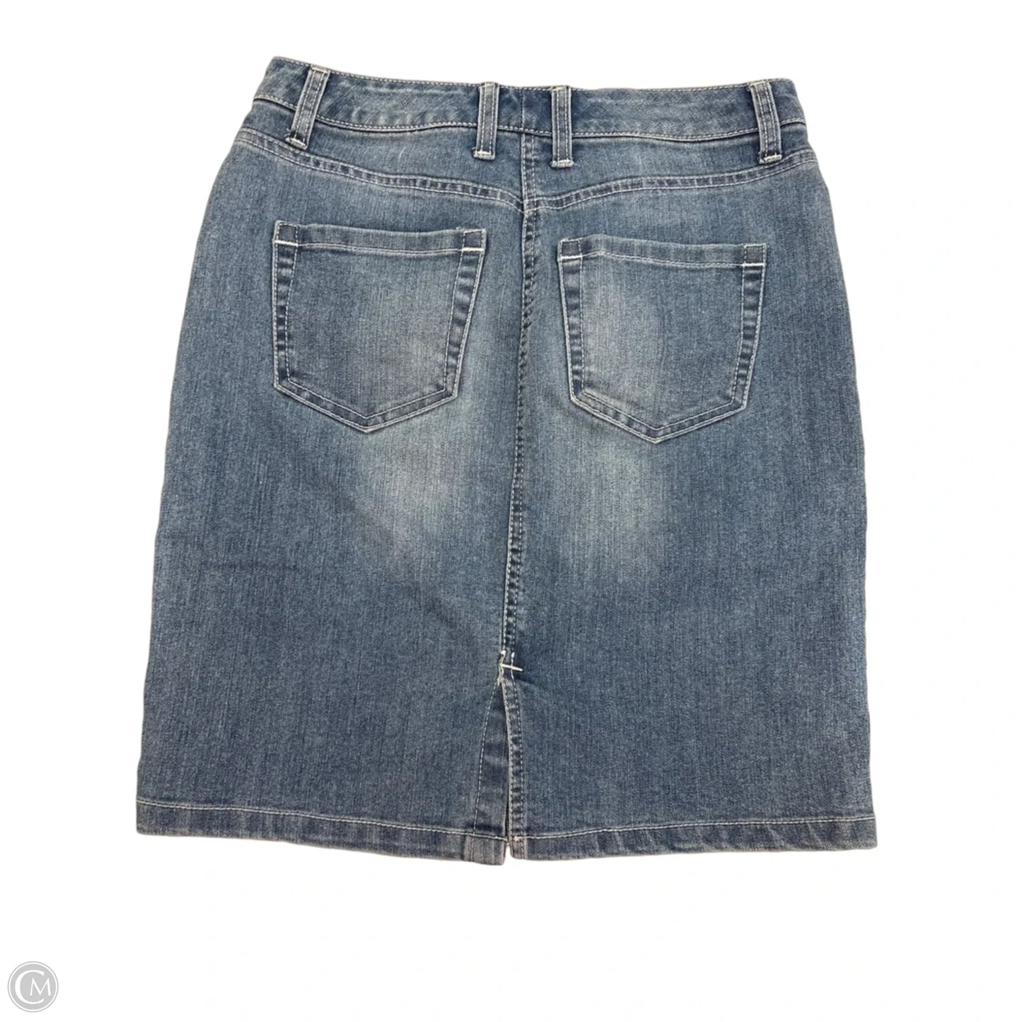 Skirt Mini & Short By Nine West Apparel In Blue Denim, Size: 4
