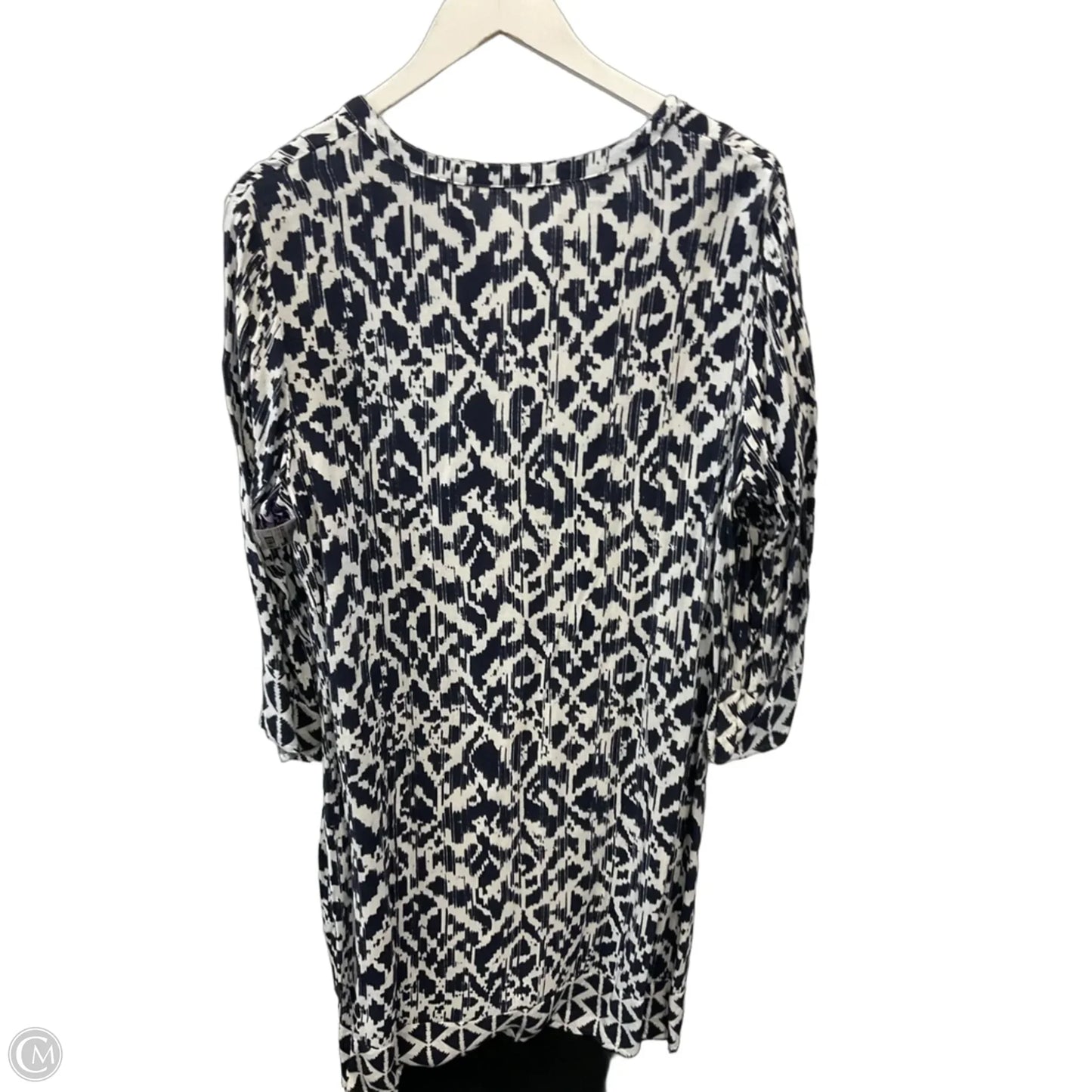 Dress Casual Short By Soft Surroundings In Black & White, Size: L