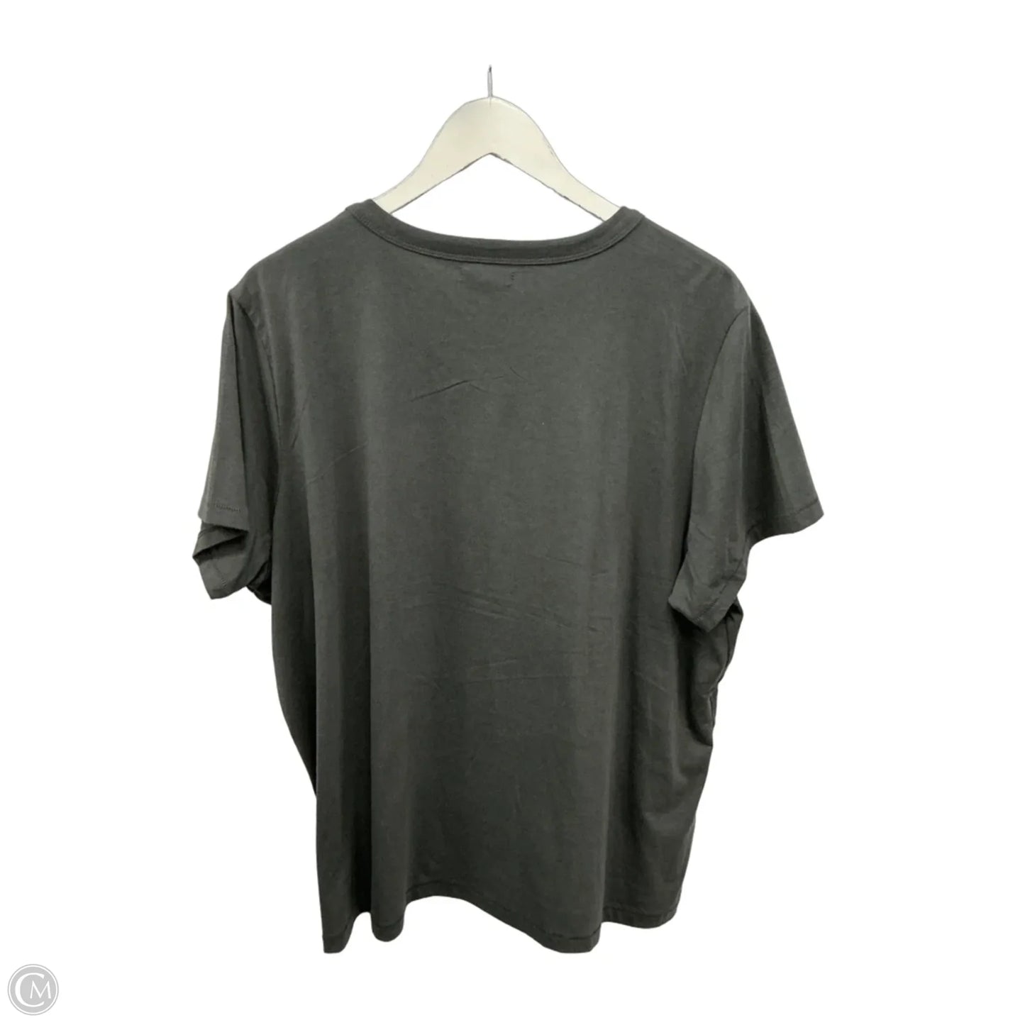 Top Short Sleeve By Maurices In Grey, Size: 2x