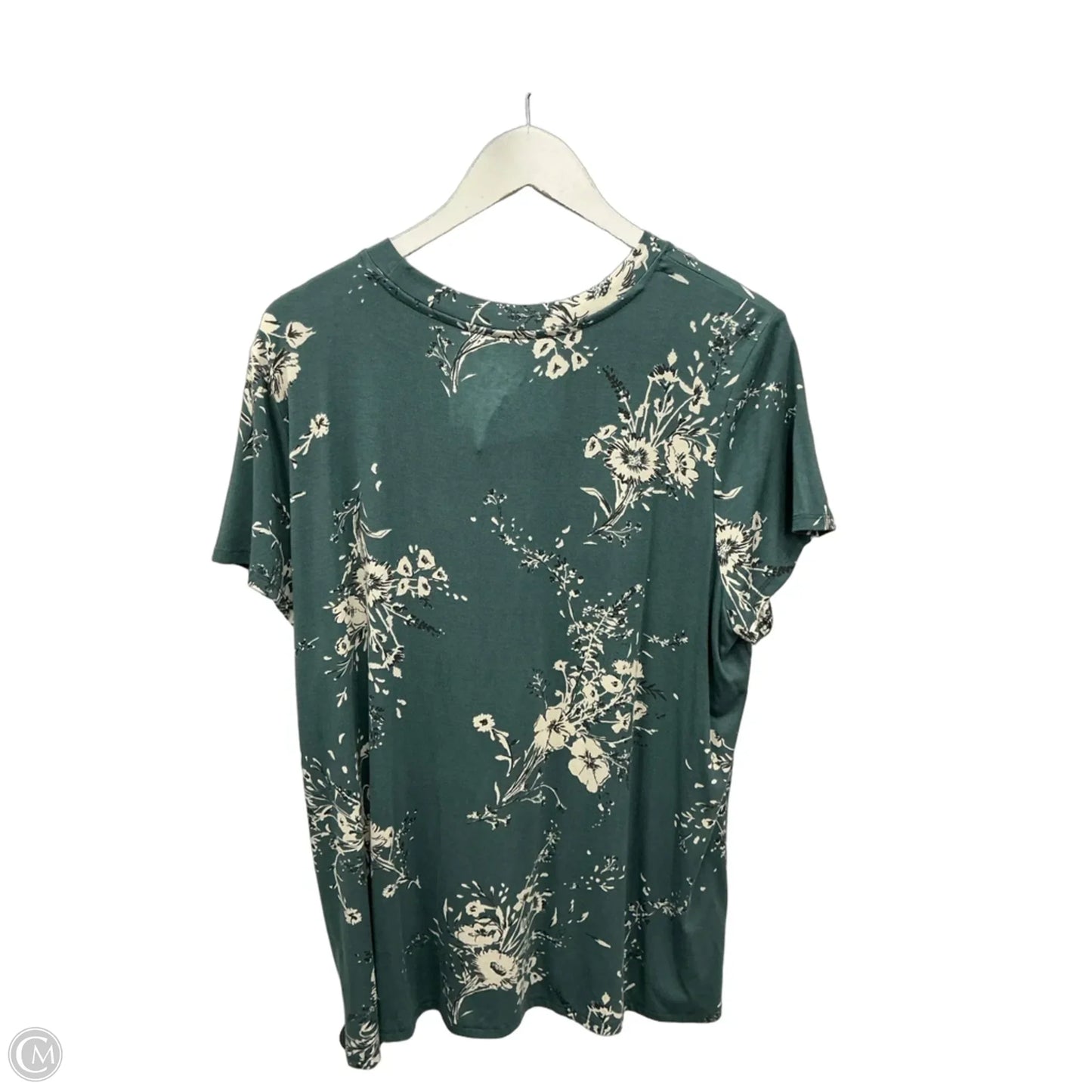 Top Short Sleeve By Maurices In Green, Size: 1x