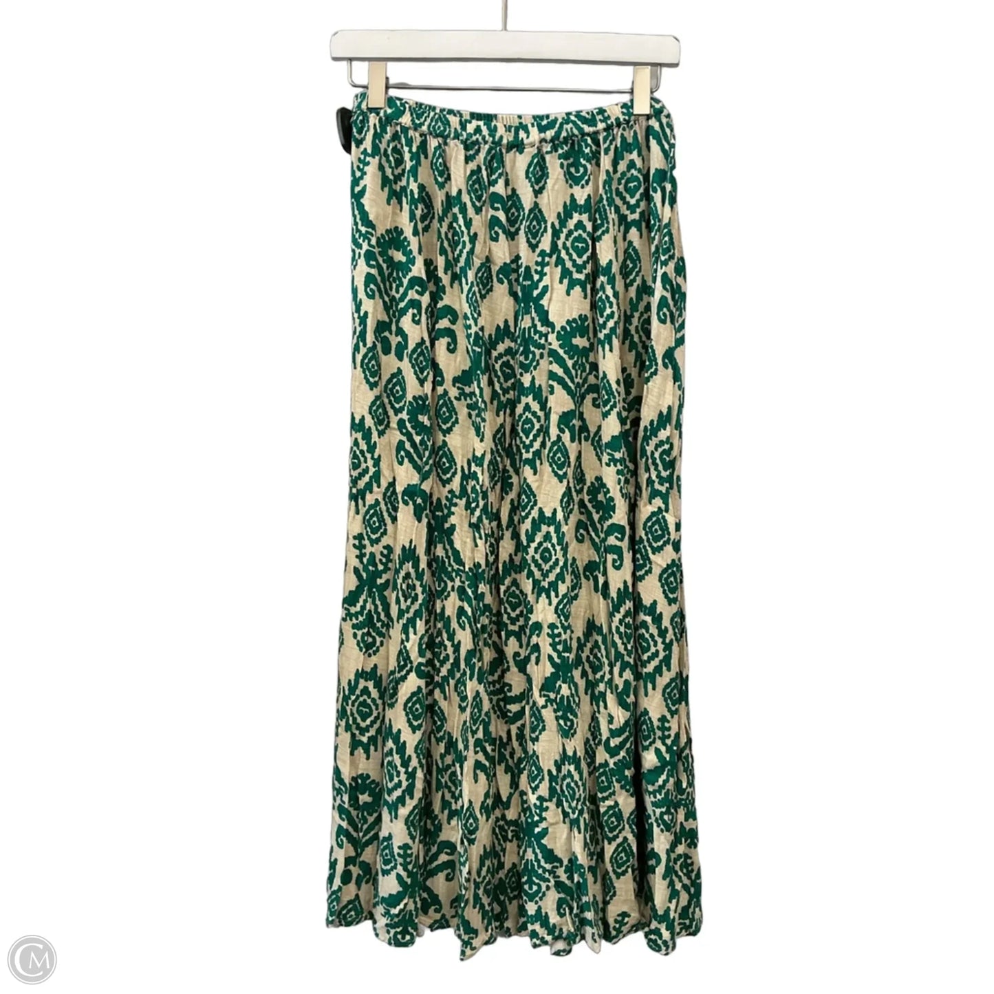Skirt Set 2pc By Cupio In Green & Tan, Size: 8