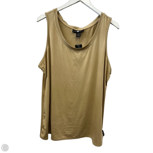 Tank Top By Ashley Stewart In Tan, Size: 1x