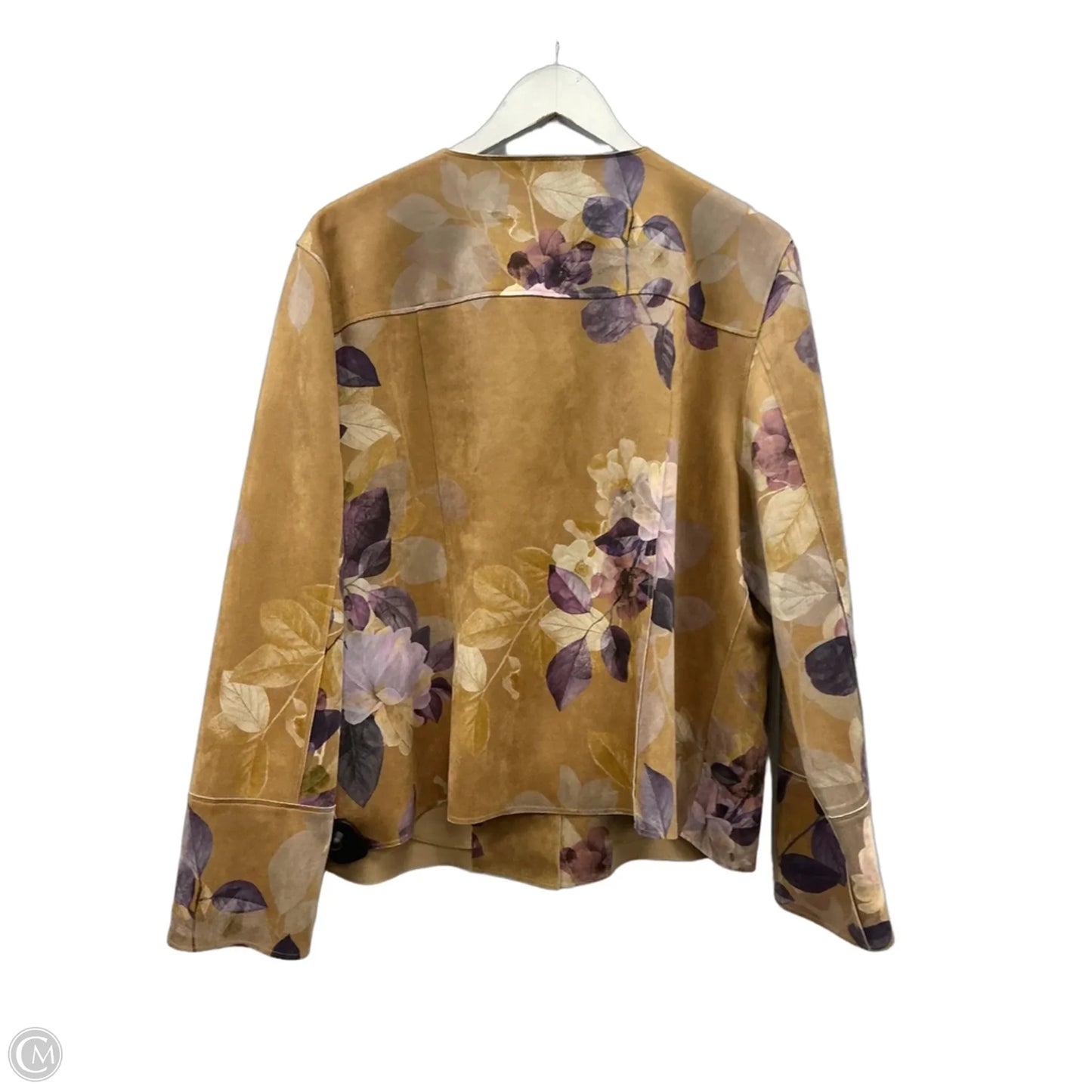 Jacket Other By Chicos In Gold & Purple, Size: Xl