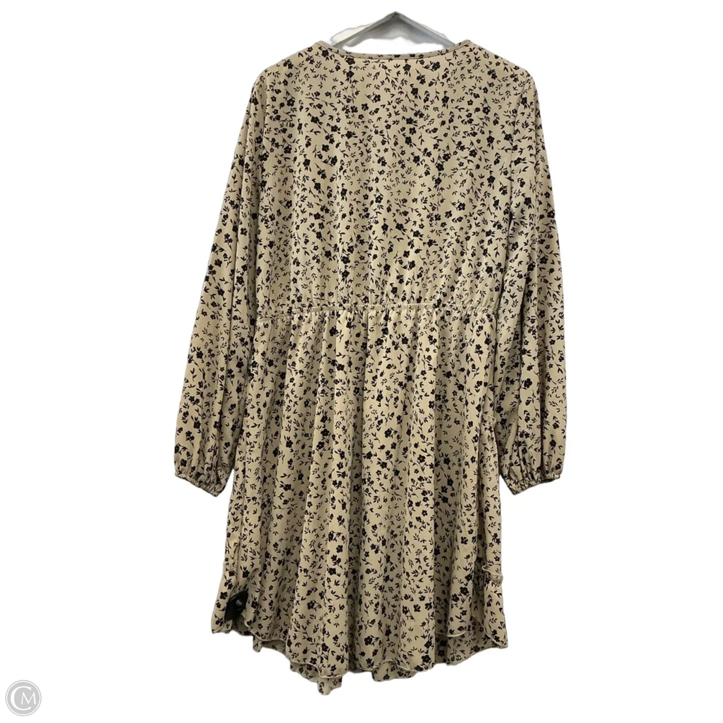 Dress Casual Short By Shein In Tan, Size: Xl